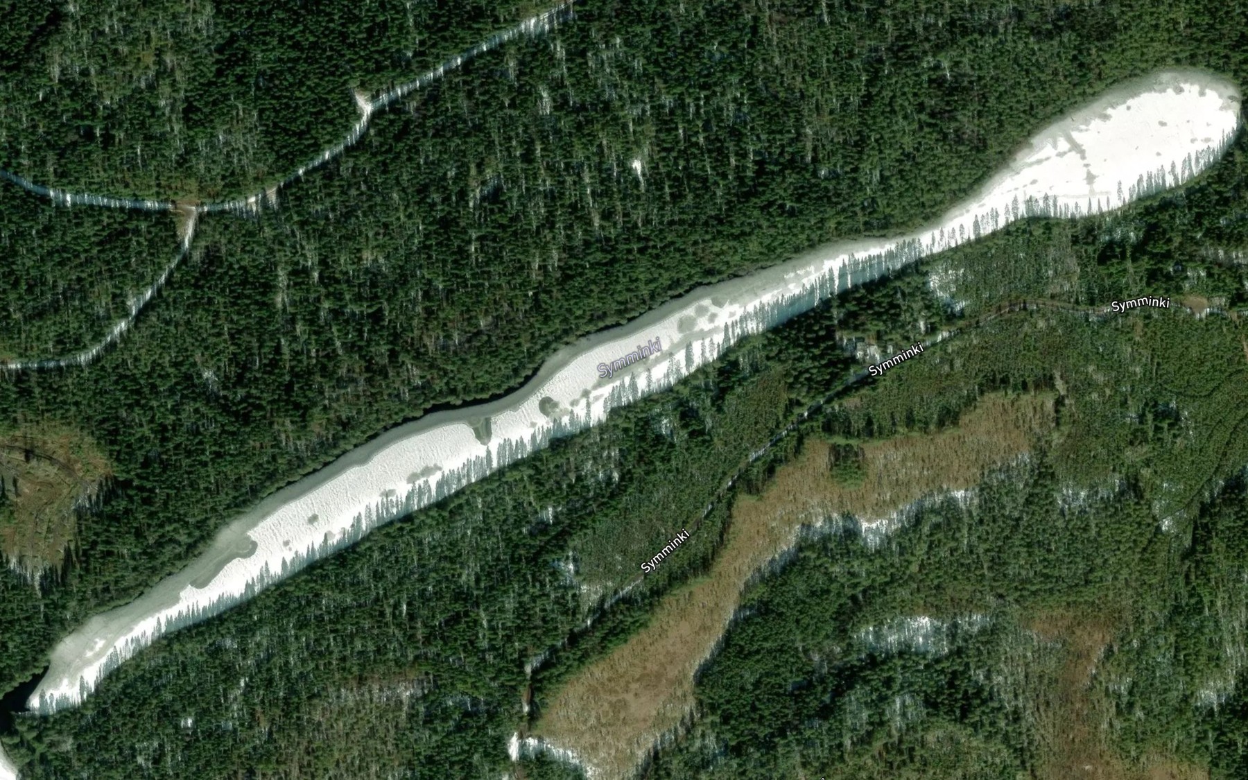 Satellite map of the Symminki