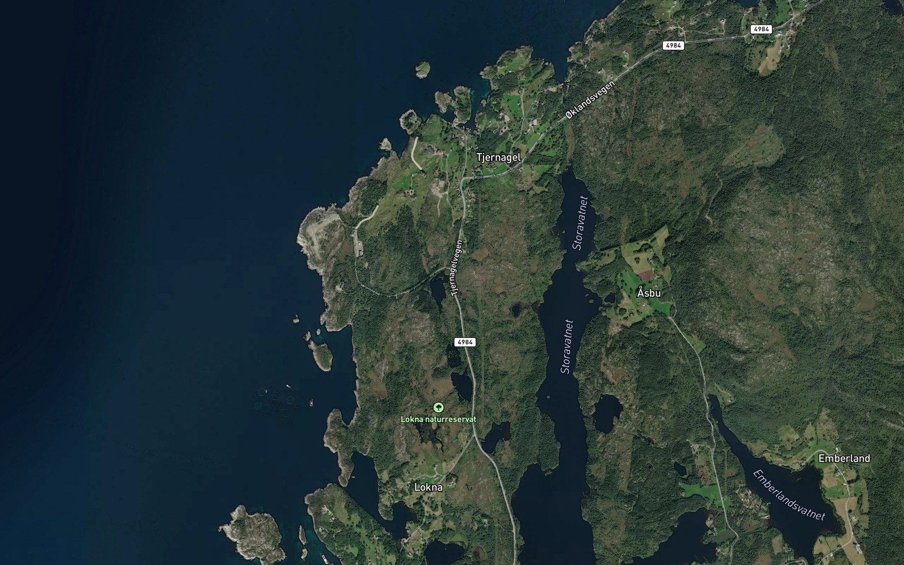 Satellite map of the Stemmetjorna