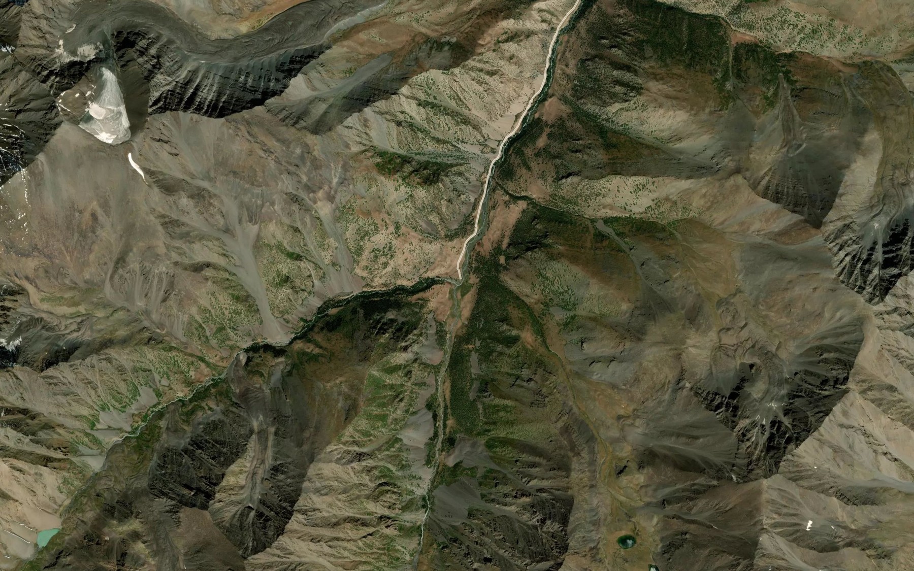 Satellite map of the Beshkel'