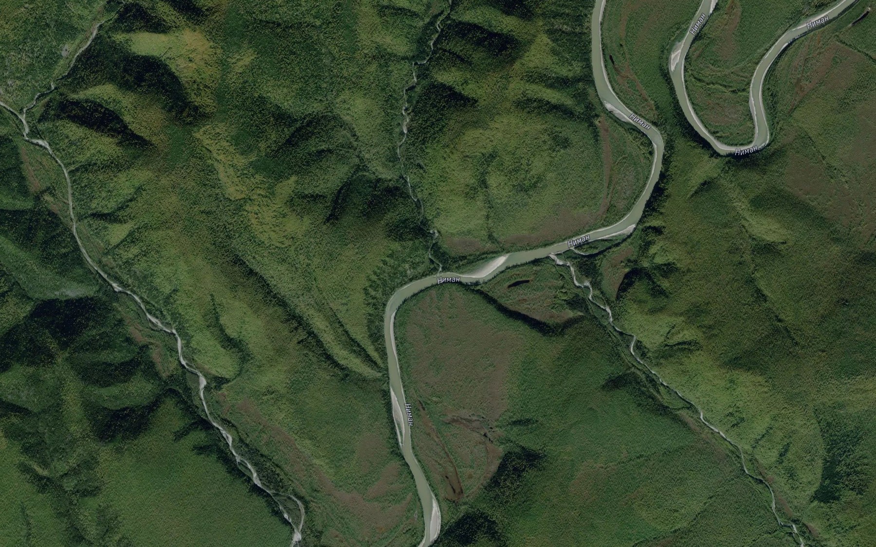 Satellite map of the Oleniy