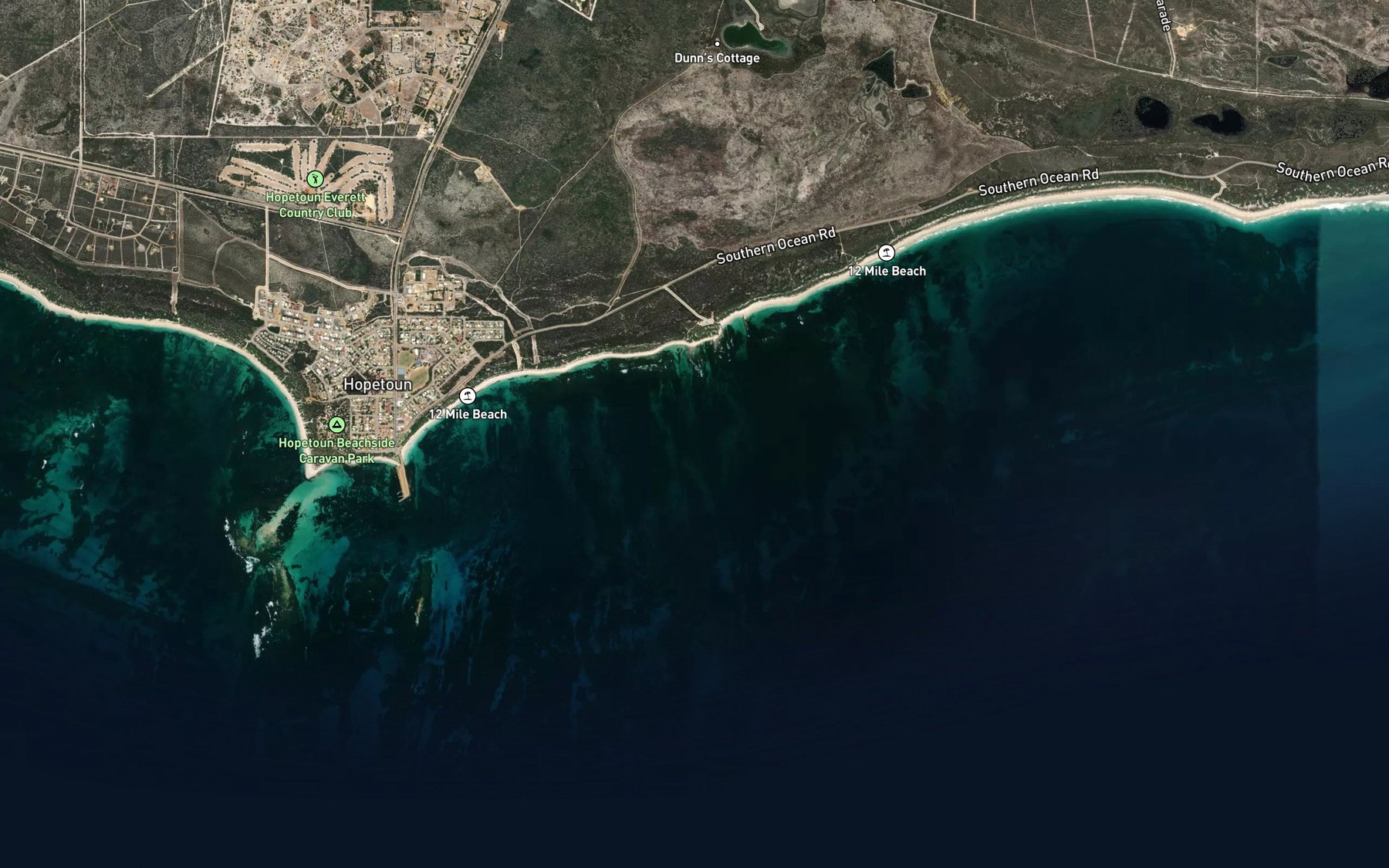 Satellite map of the Mary Ann Haven