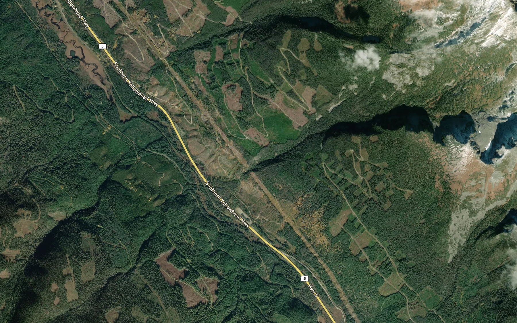 Satellite map of the Robina Creek