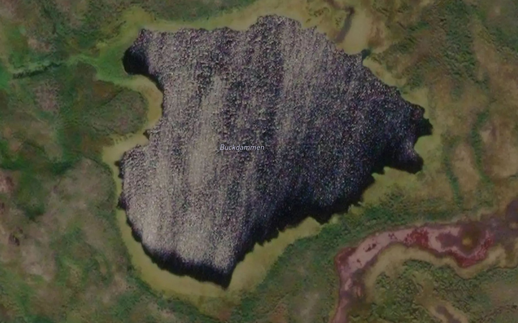 Satellite map of the Buckdammen