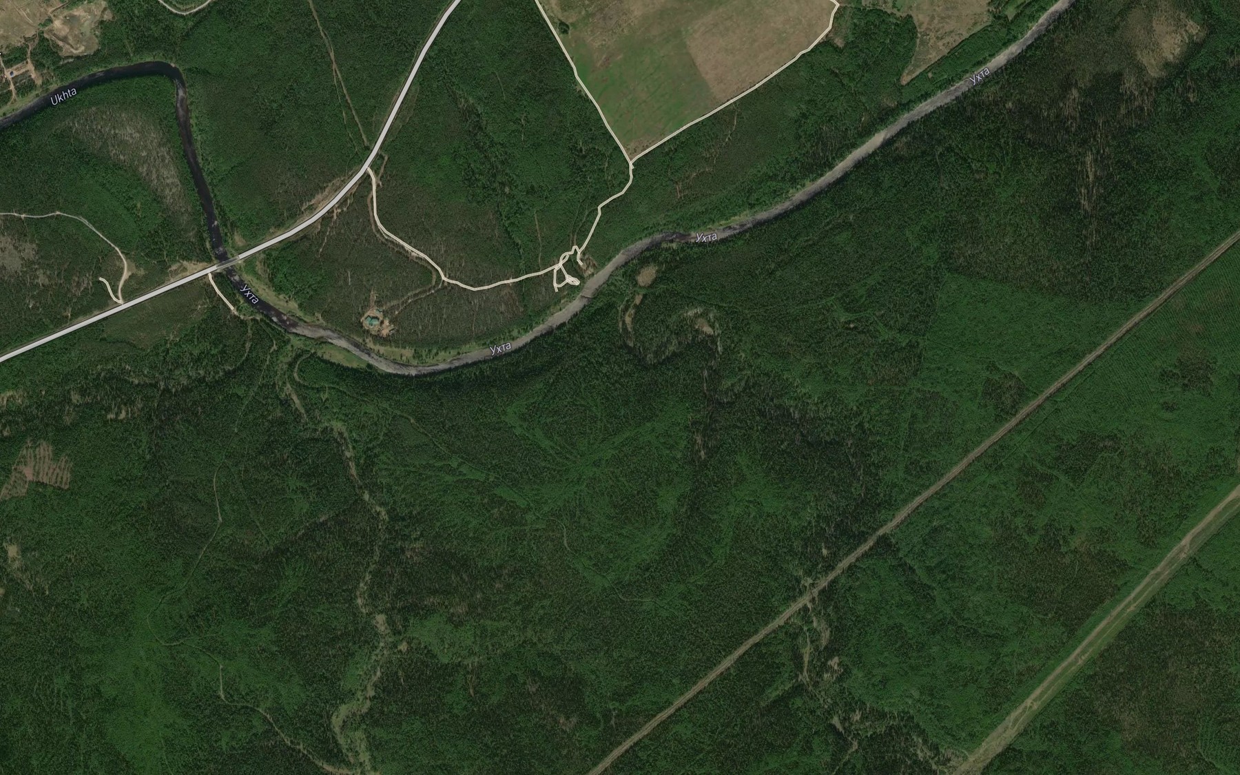 Satellite map of the Ruch"yel'