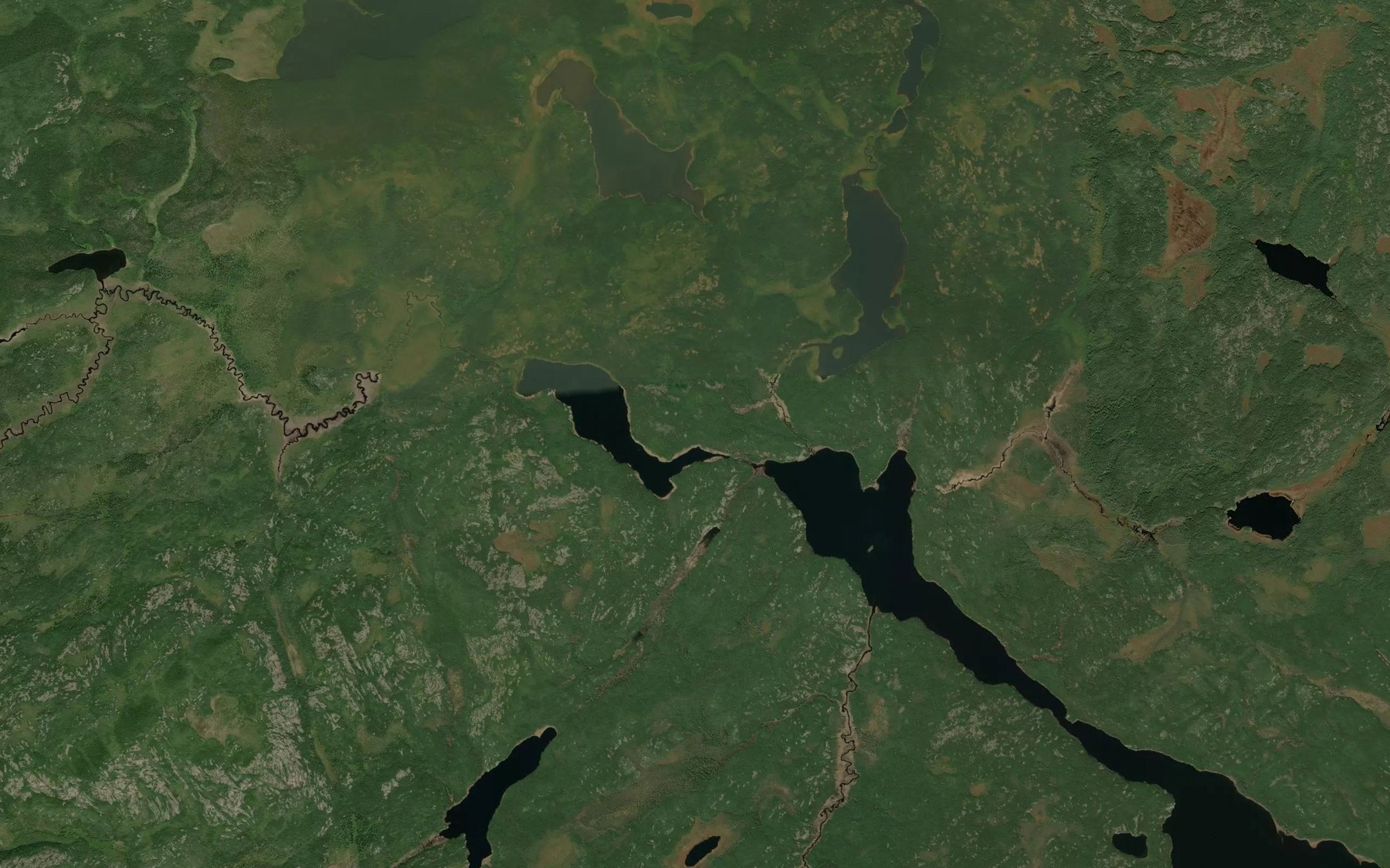 Satellite map of the Yapp Creek