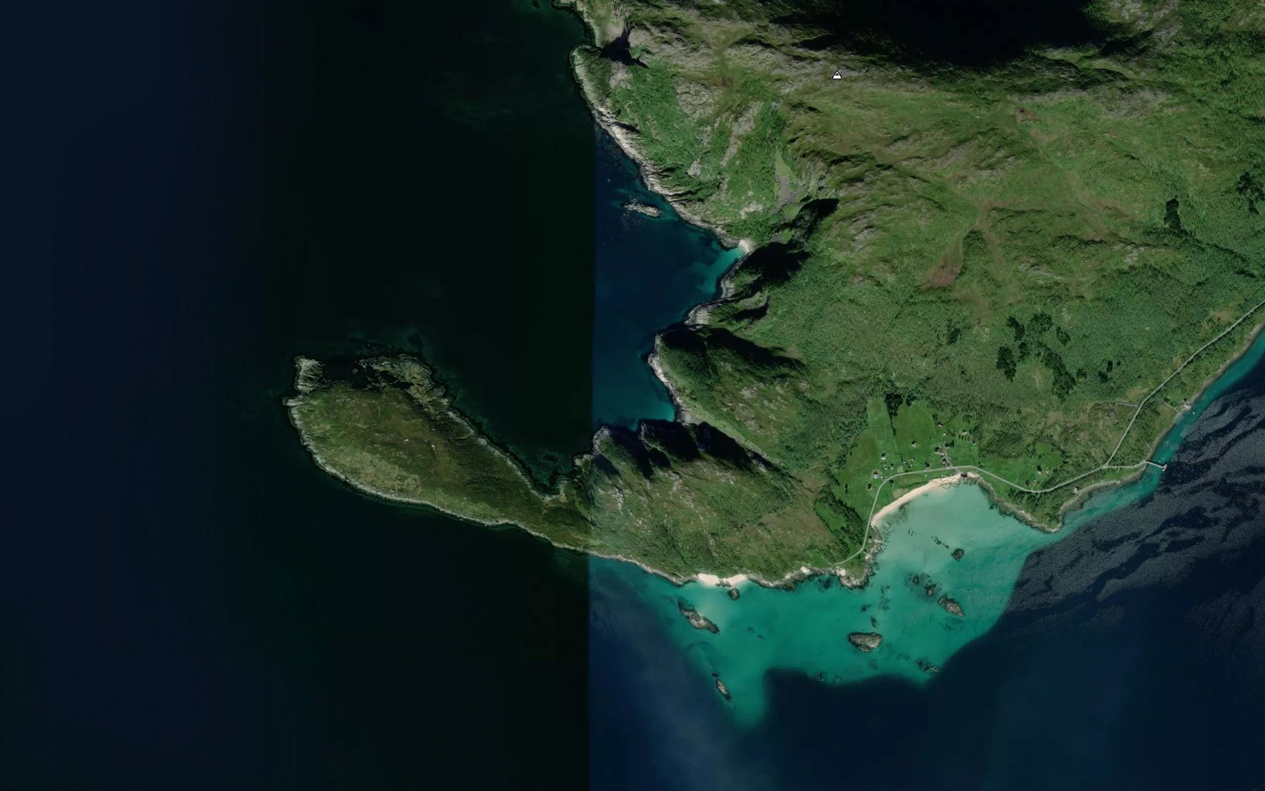 Satellite map of the Mannskardvika