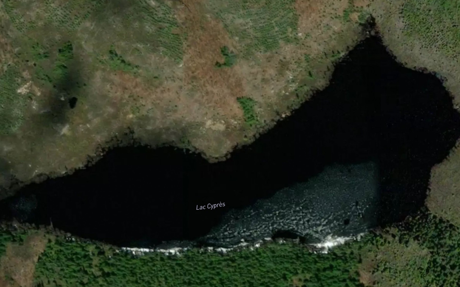 Satellite map of the Lac Cypres