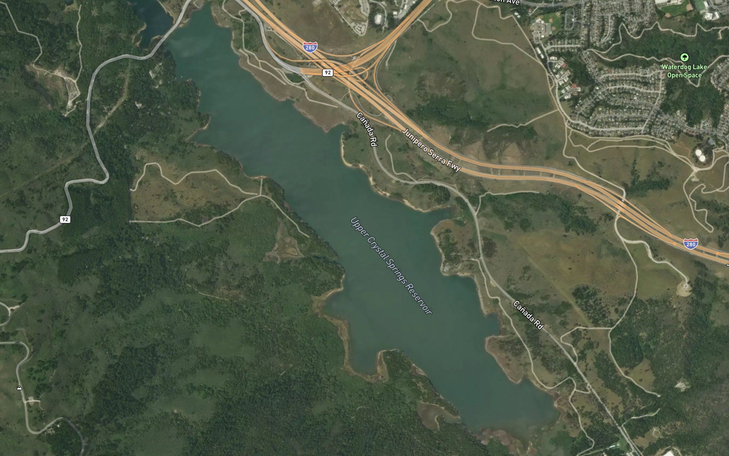 Upper Crystal Springs Reservoir