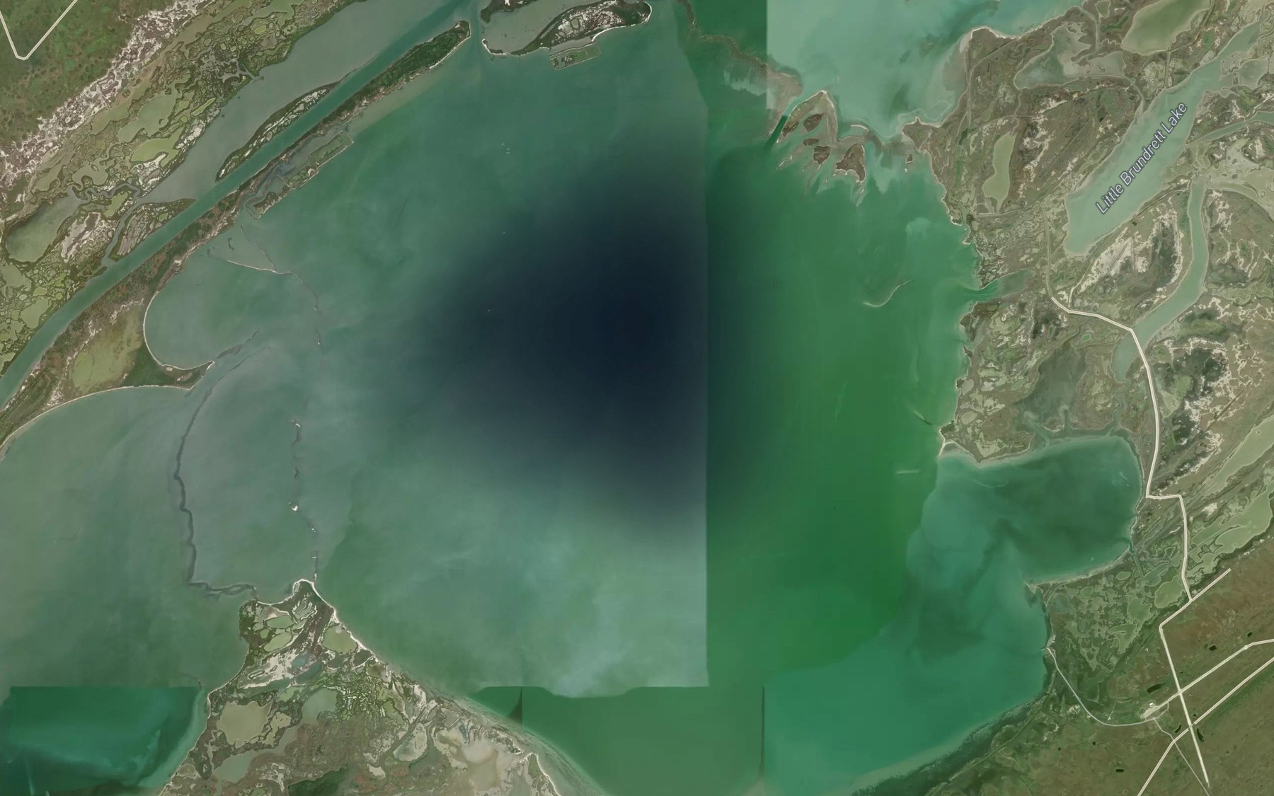 Satellite map of the Mesquite Bay