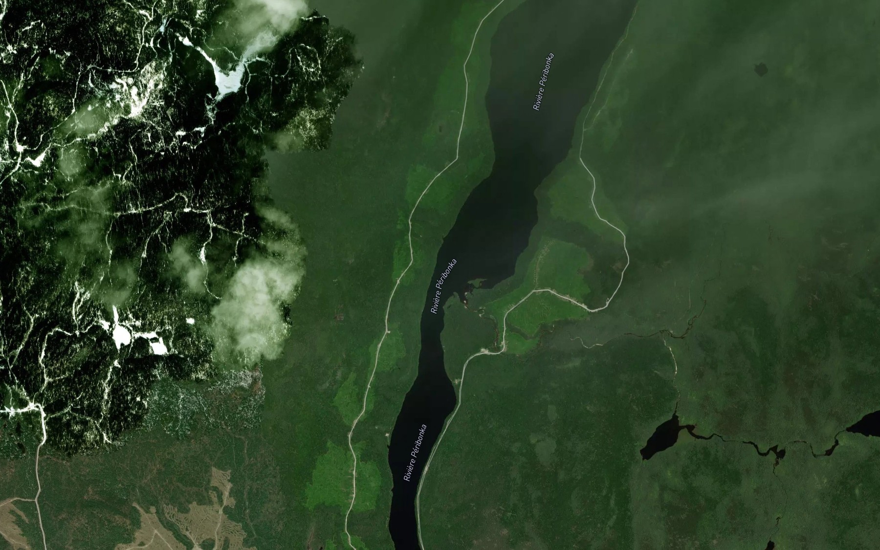 Satellite map of the Ruisseau Tarrant