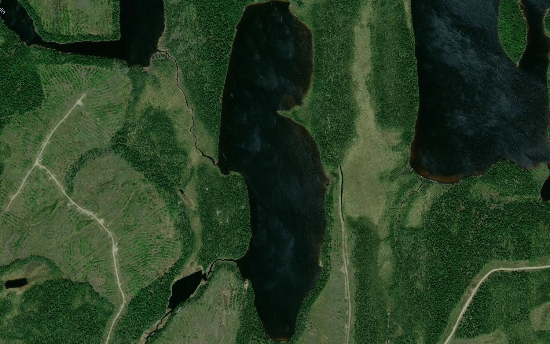 Satellite map of the Lac Carquois