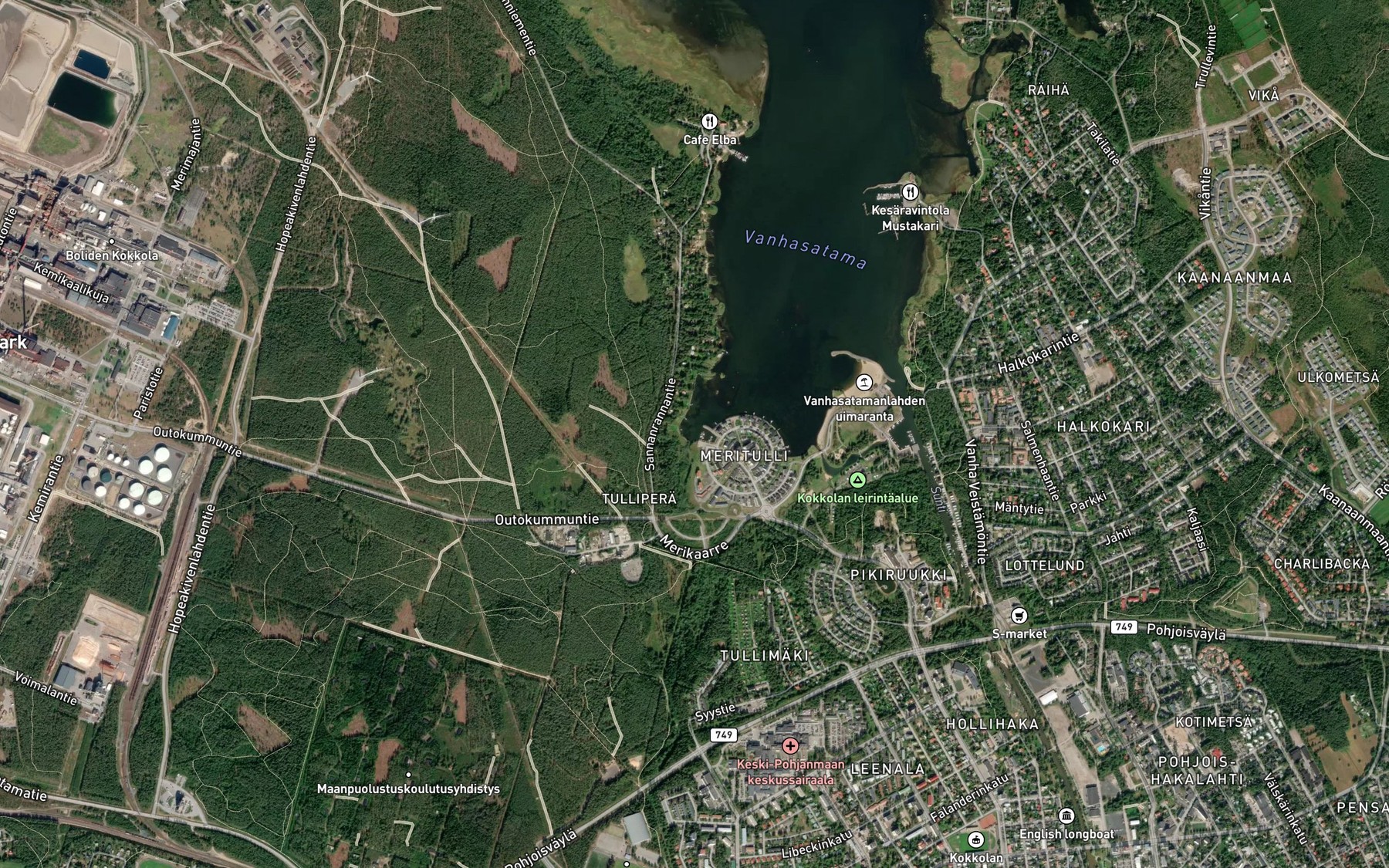 Satellite map of the Tyllperaviken