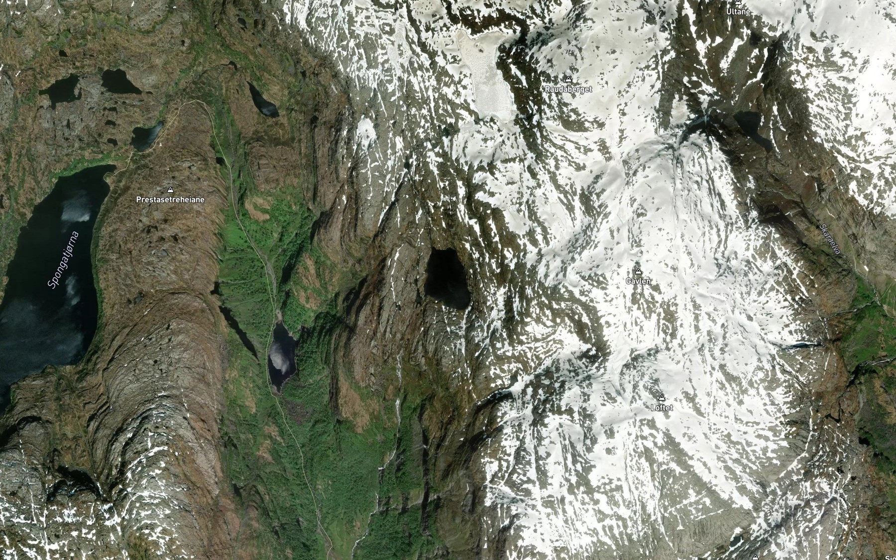 Satellite map of the Stolavatnet
