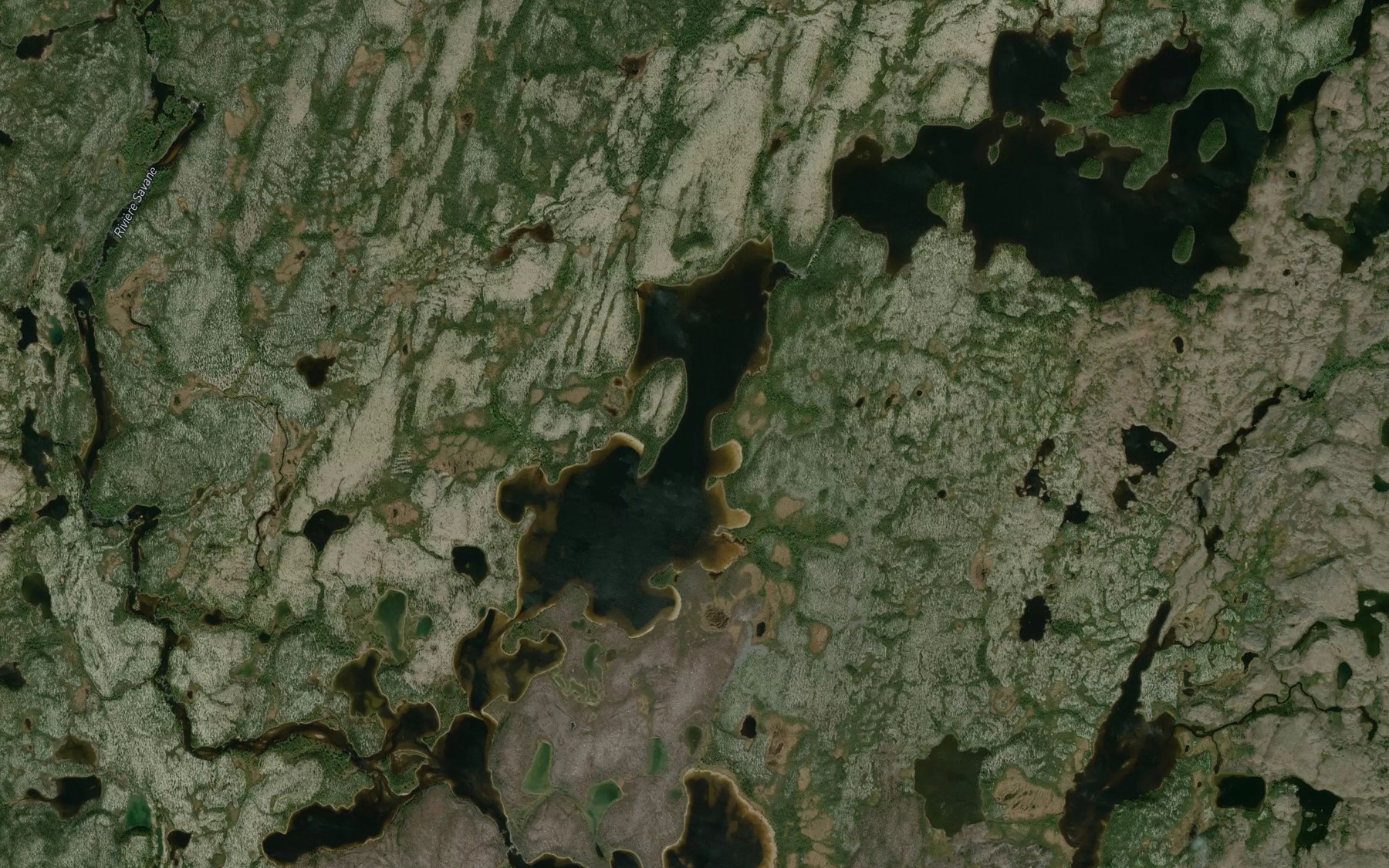 Satellite map of the Lac Autin