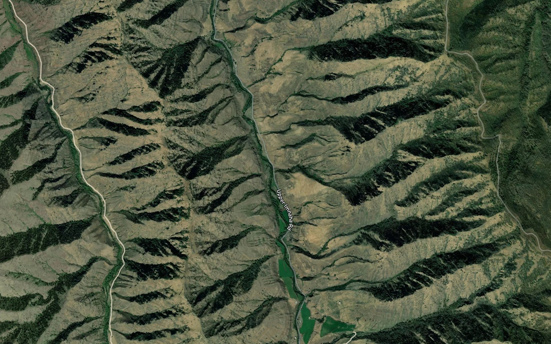Satellite map of the Loyd Creek