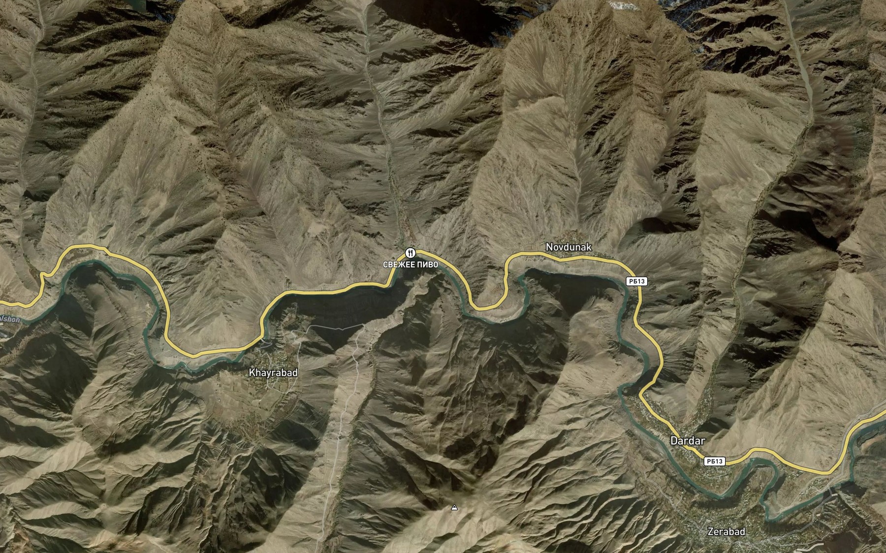 Satellite map of the Kum-Su