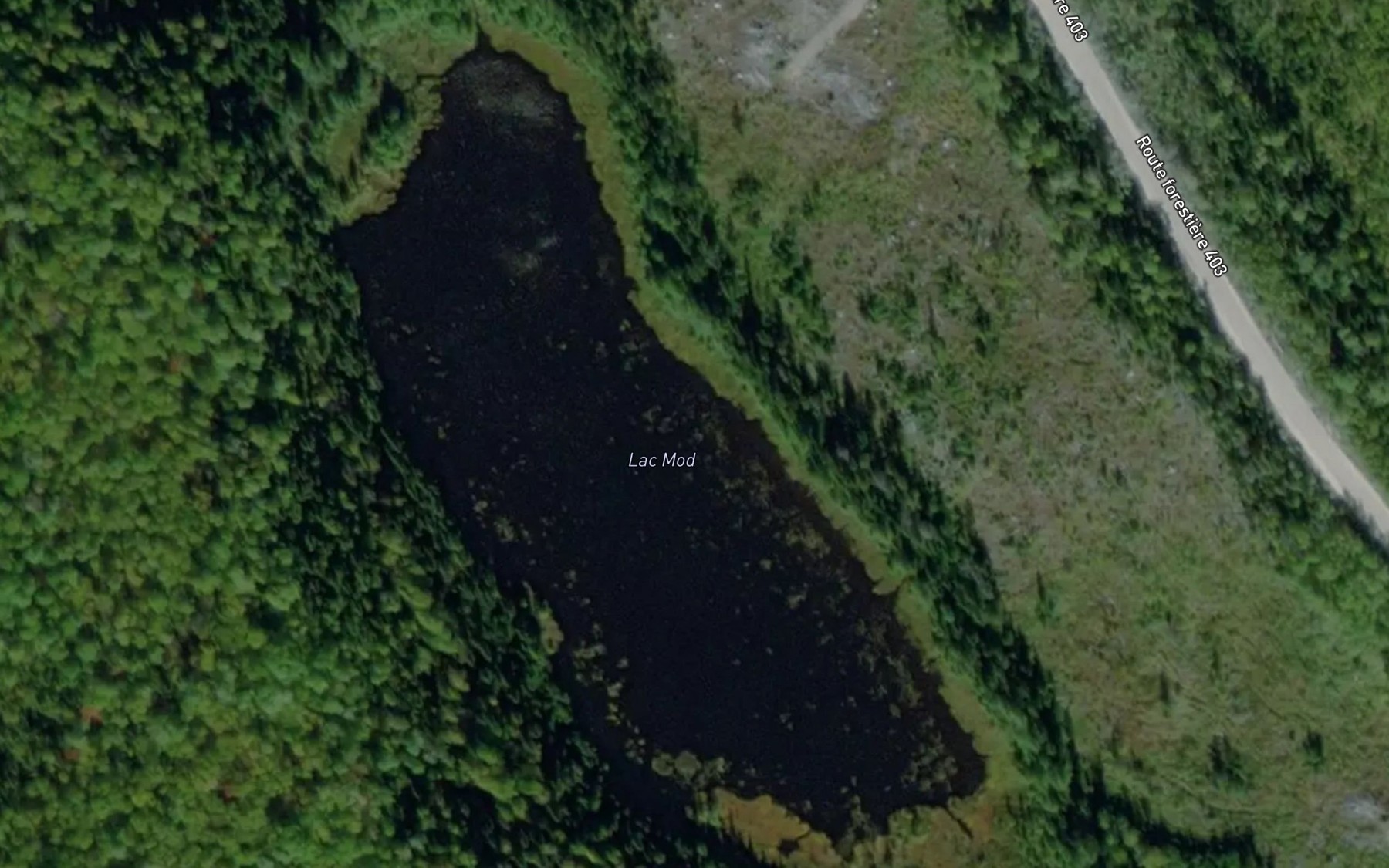 Satellite map of the Lac Mod