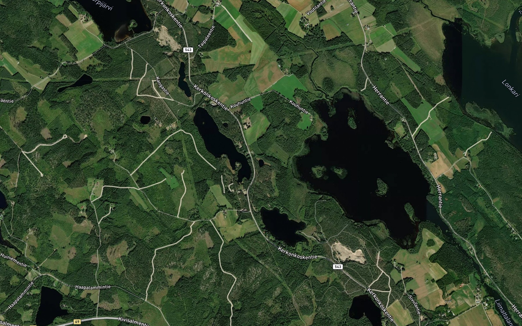 Satellite map of the Turkkilampi
