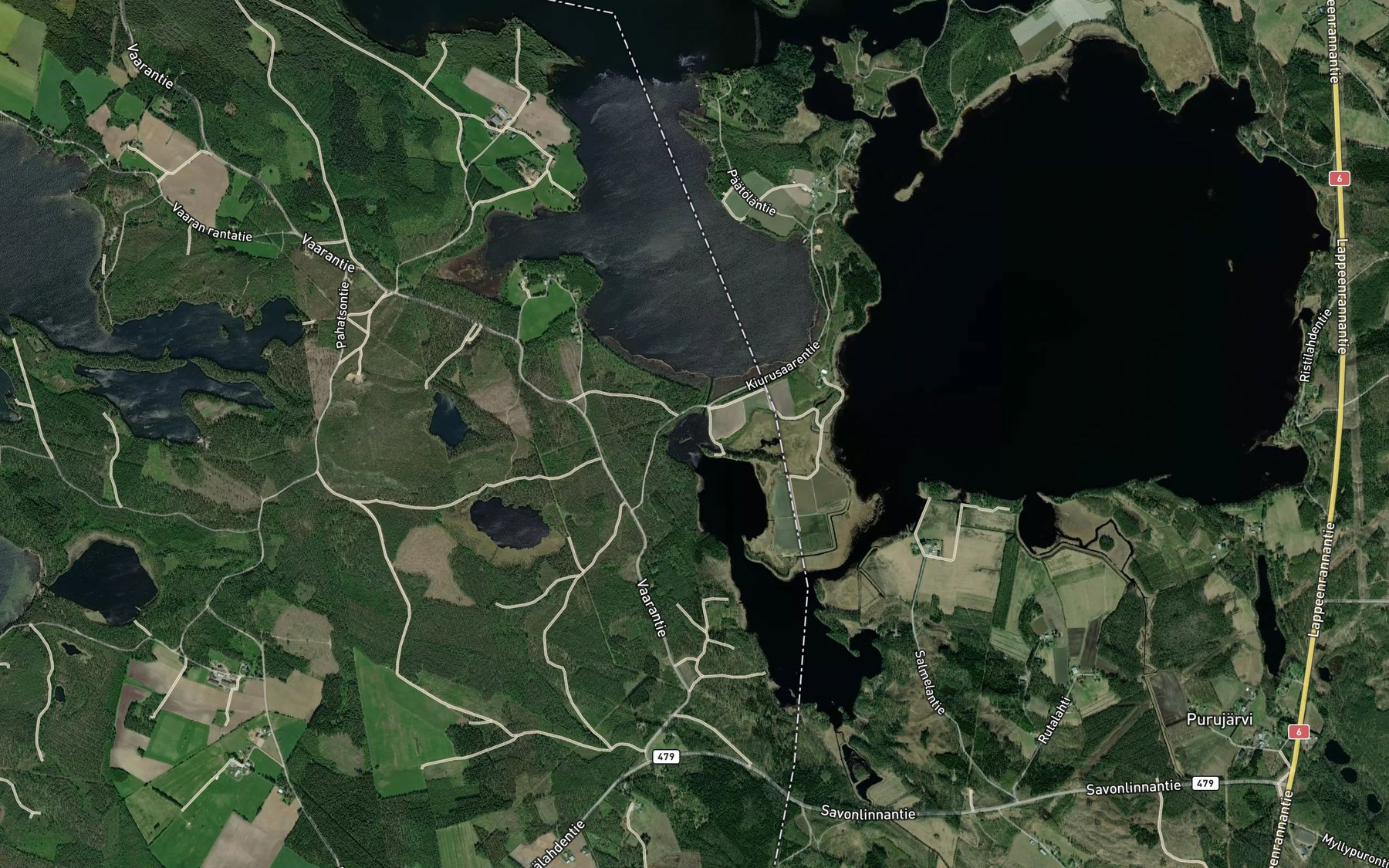 Satellite map of the Hevonpersiinlahti