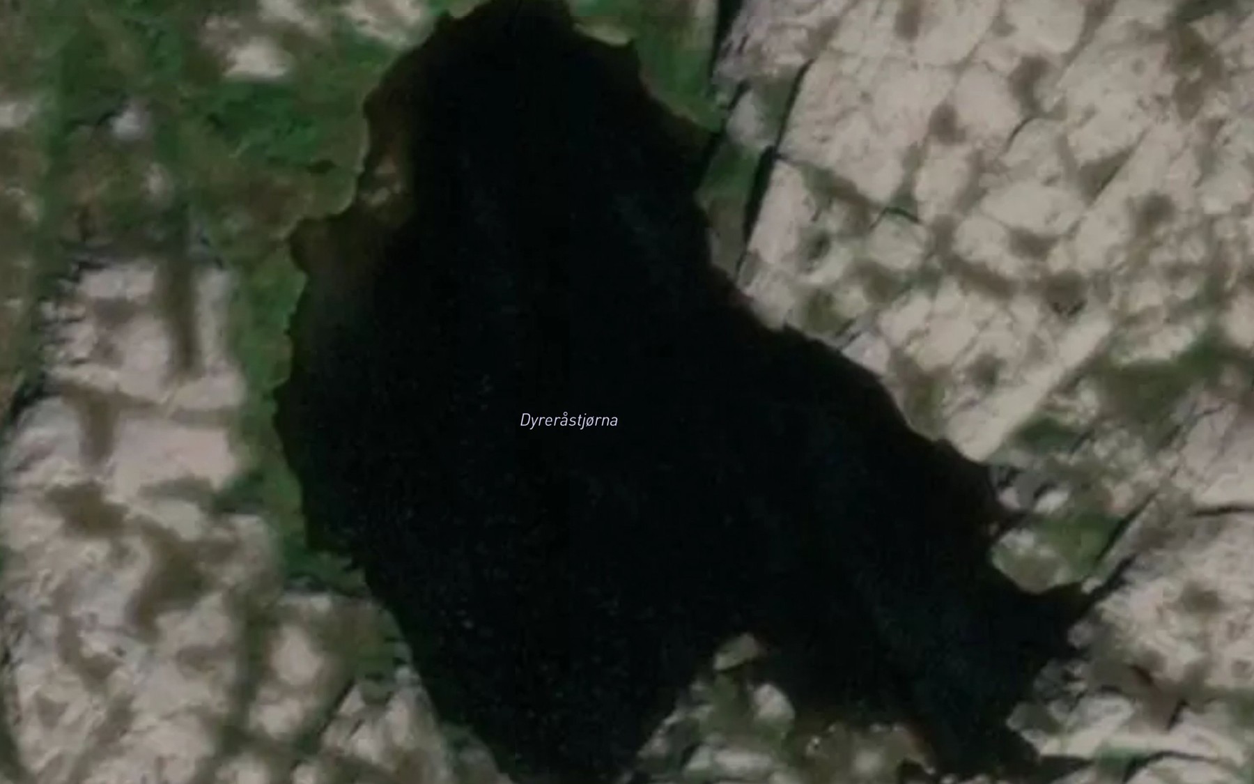 Satellite map of the Dyrerastjorna