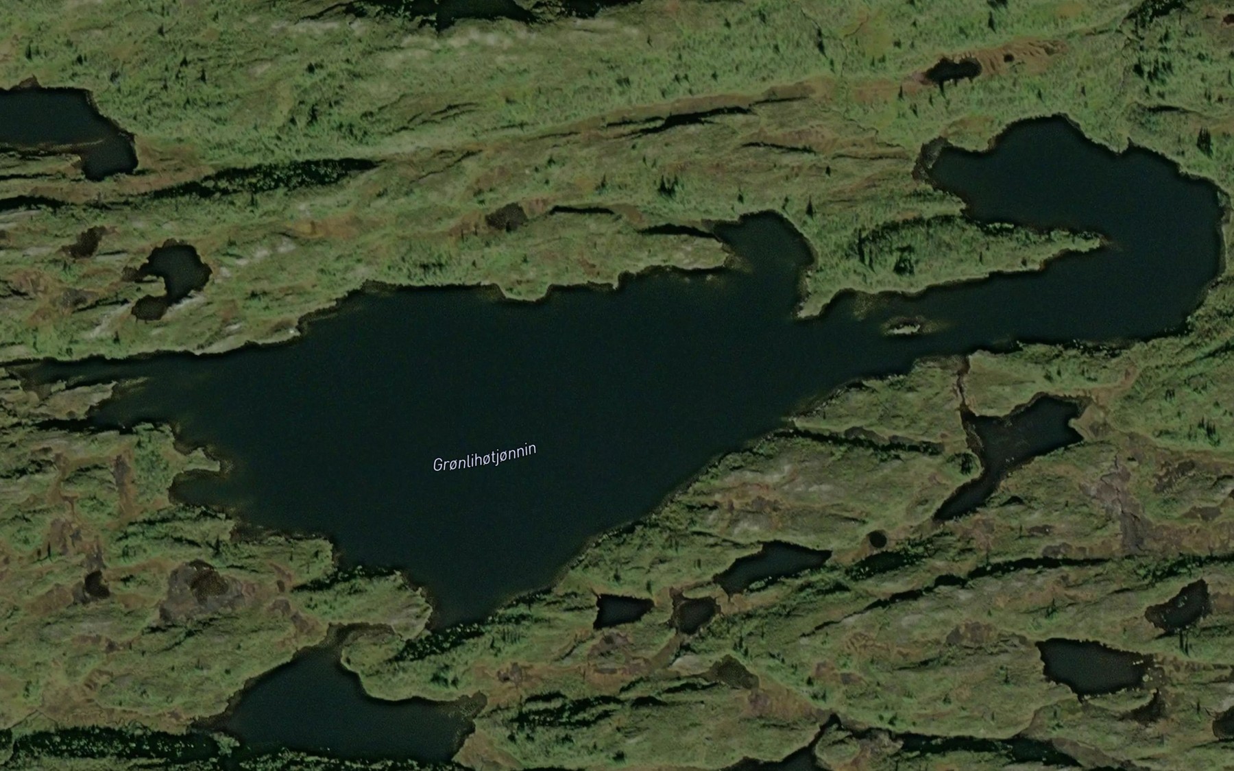 Satellite map of the Gronlihotjornin