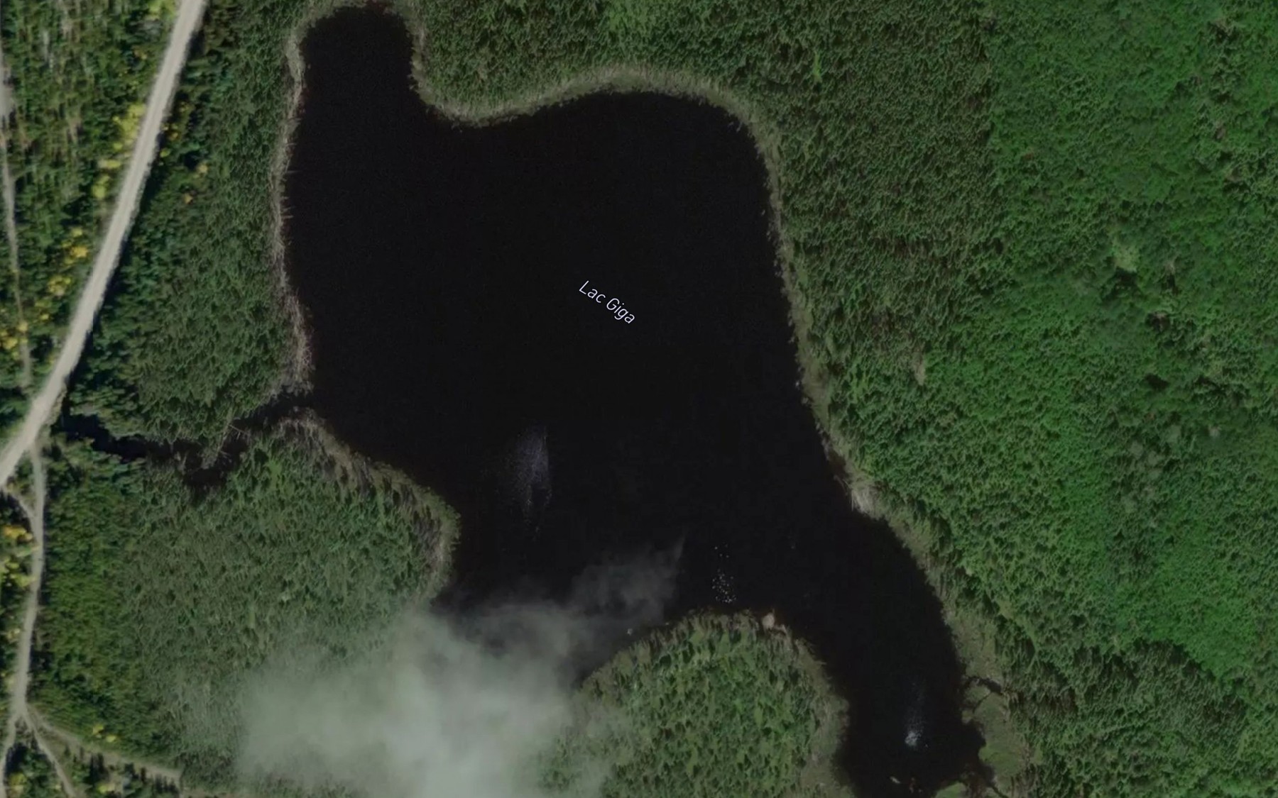 Satellite map of the Lac Giga