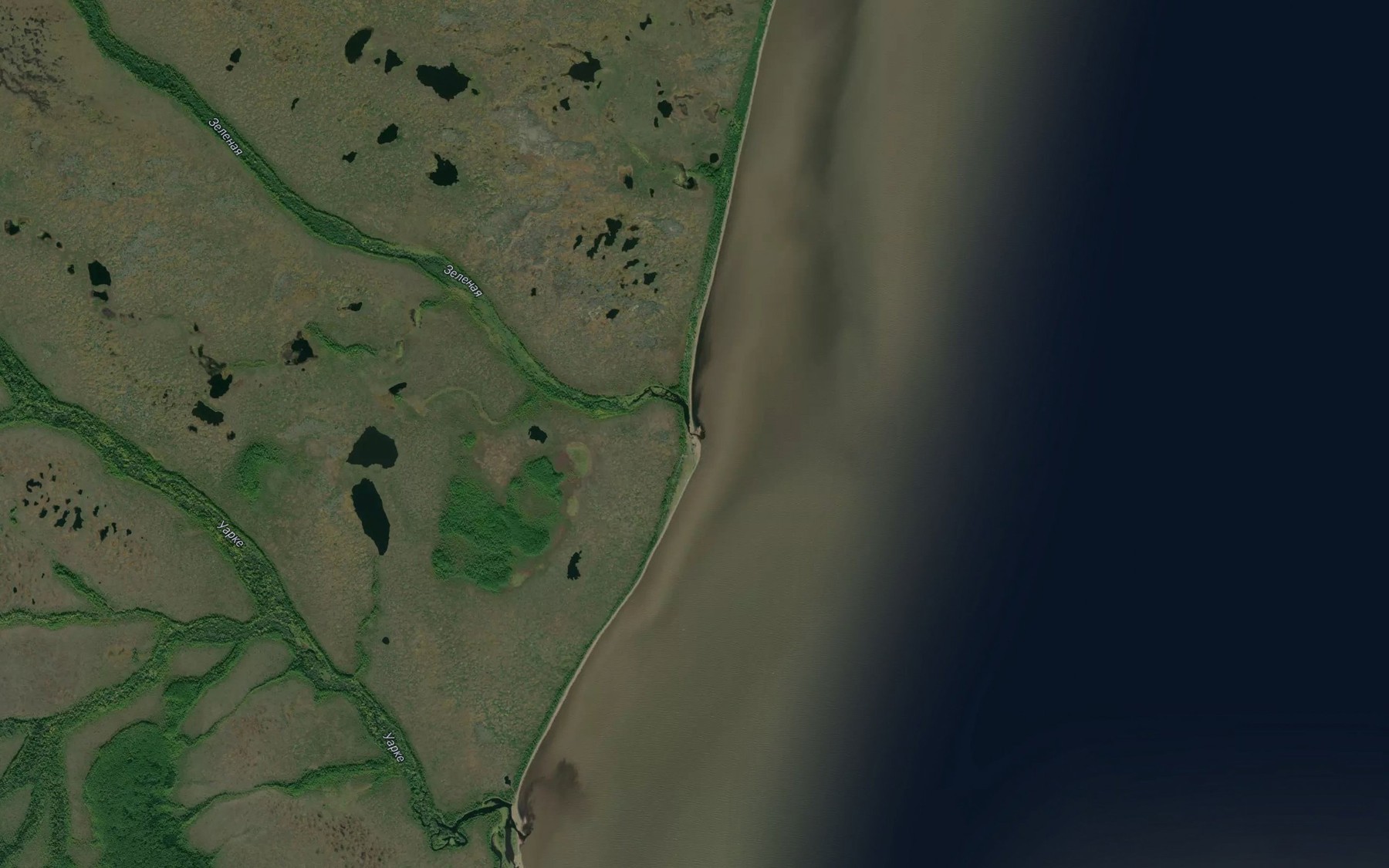 Satellite map of the Zelenaya