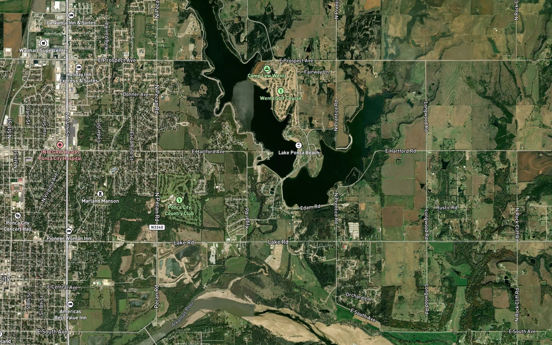 Satellite map of the Spot 3