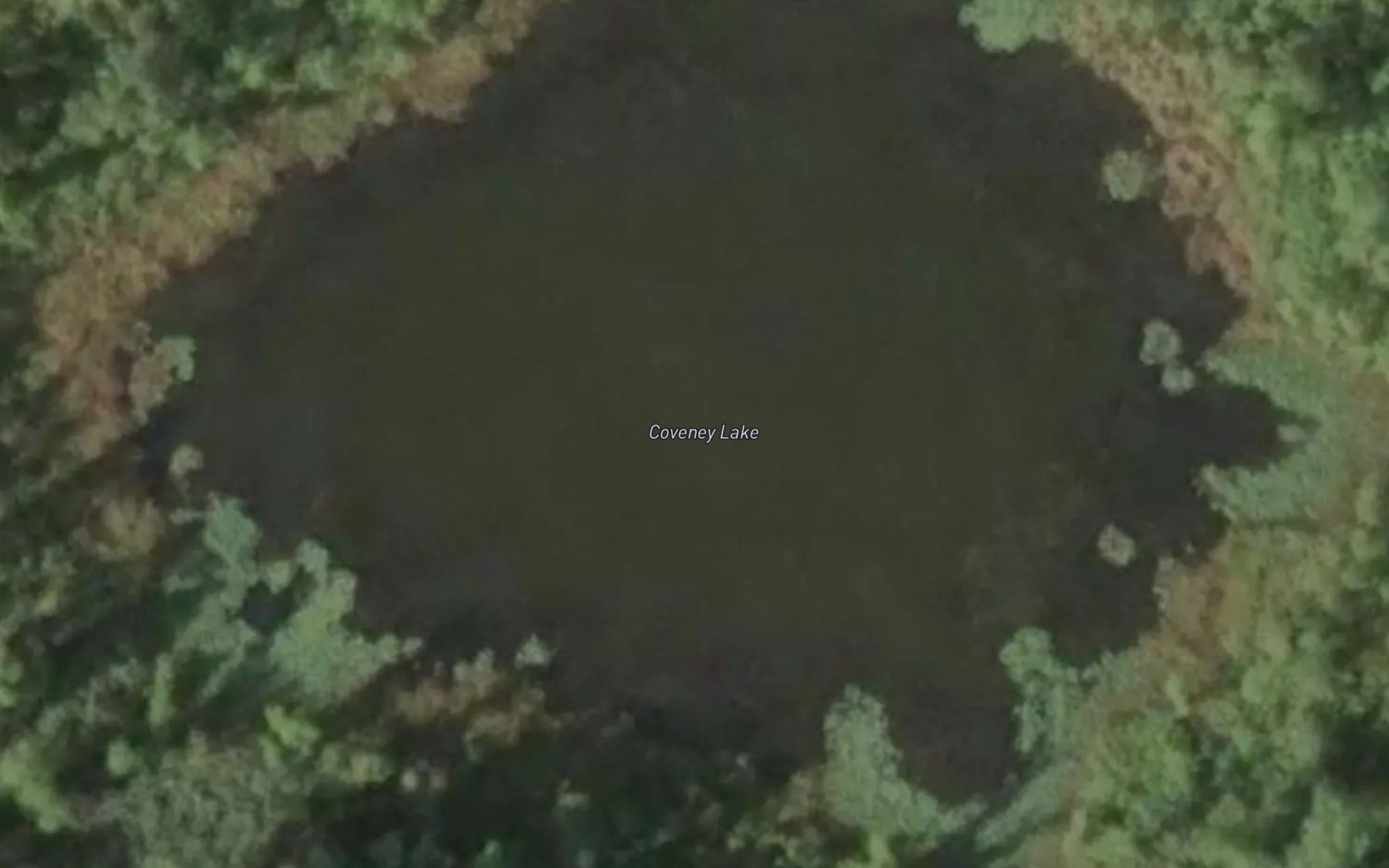 Satellite map of the Coveney Lake