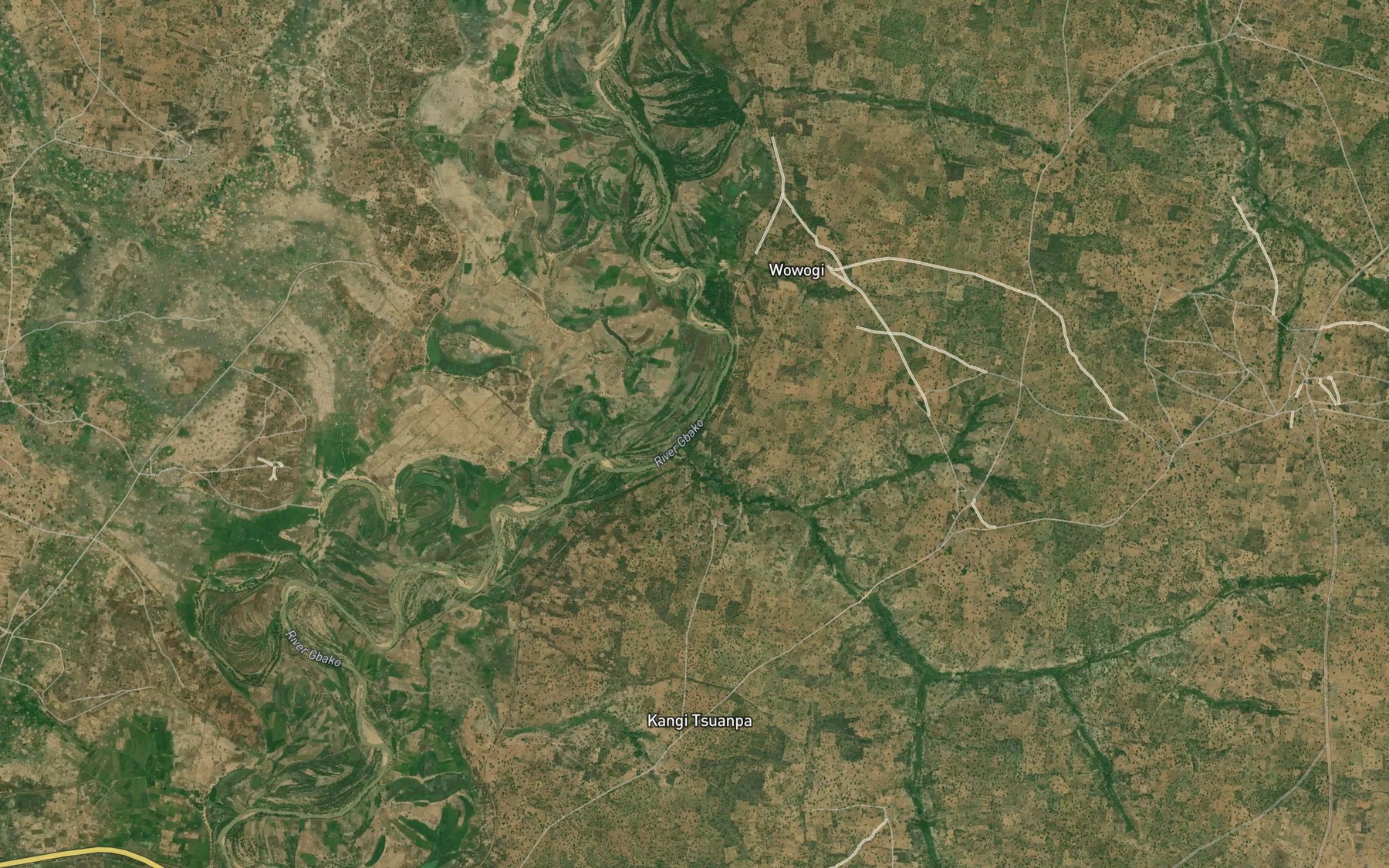 Satellite map of the River Epan