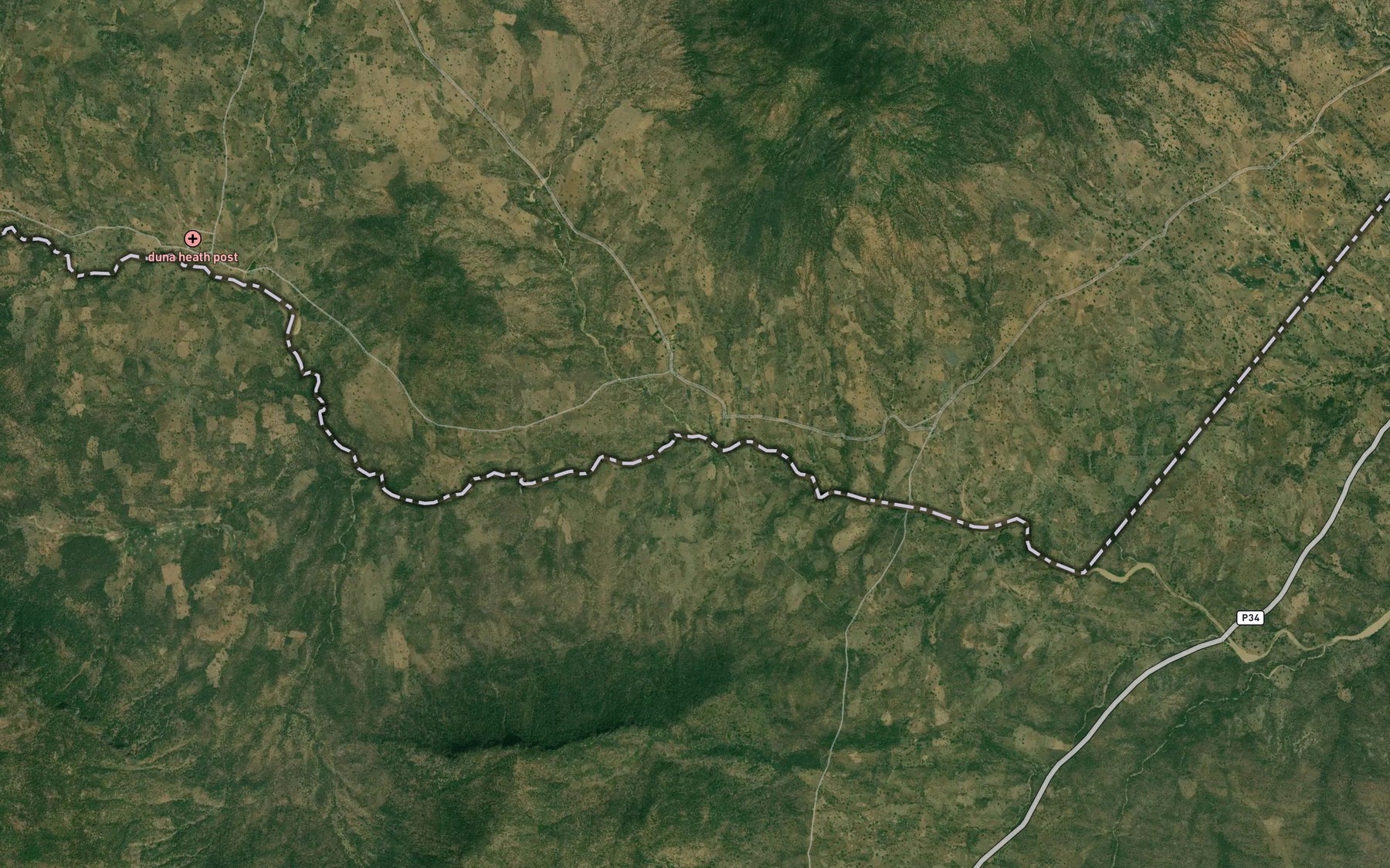 Satellite map of the RiverSanganare