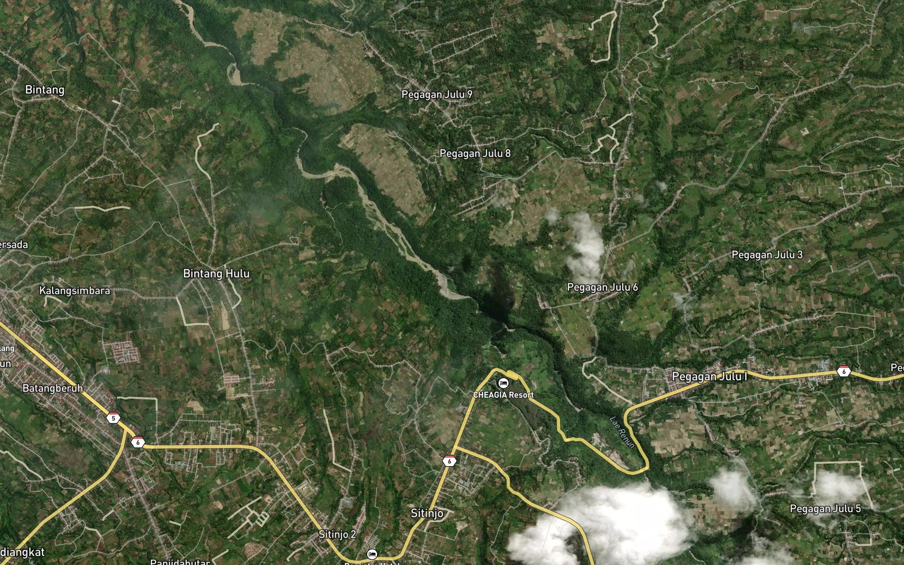 Satellite map of the Lae Impal