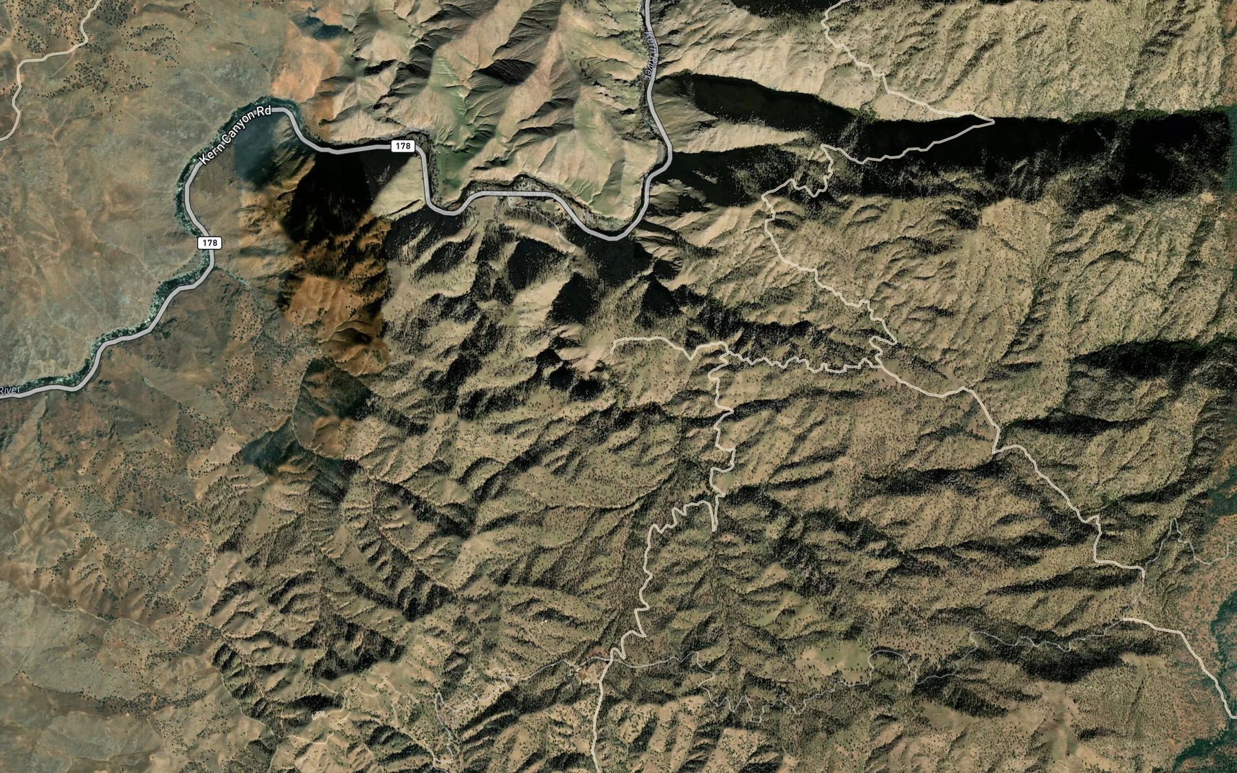 Satellite map of the Tunnel Spring