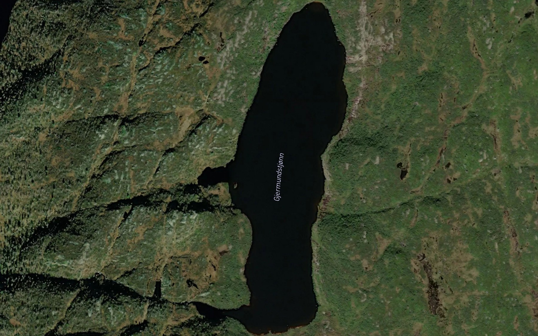 Satellite map of the Gjermundstjonn