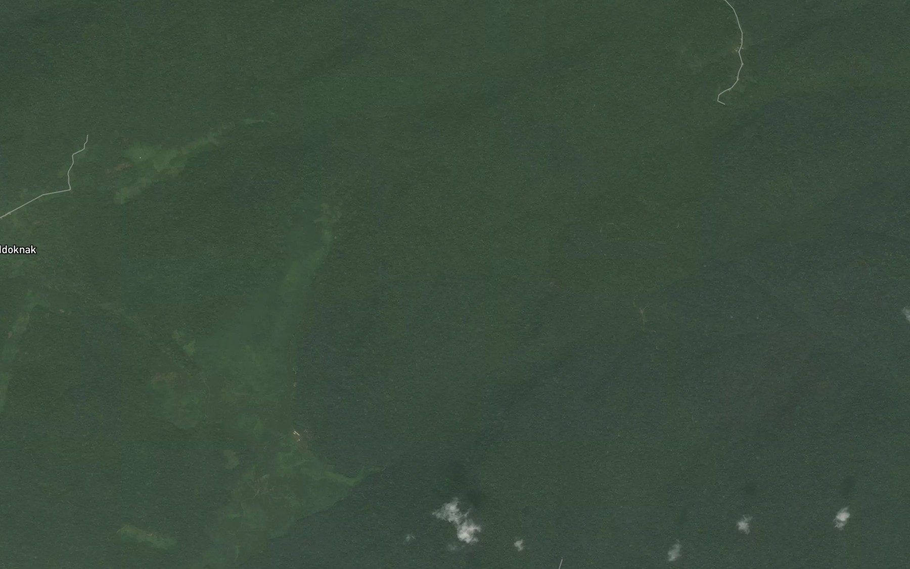 Satellite map of the Yeka