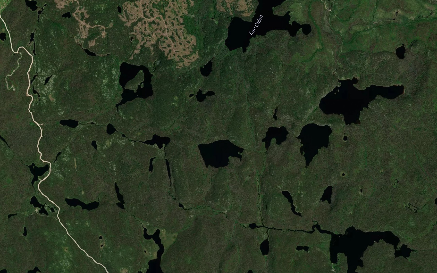 Satellite map of the Lac Trebo
