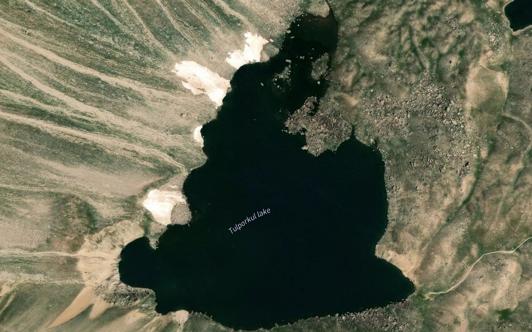 Satellite map of the Arashon Ko`l