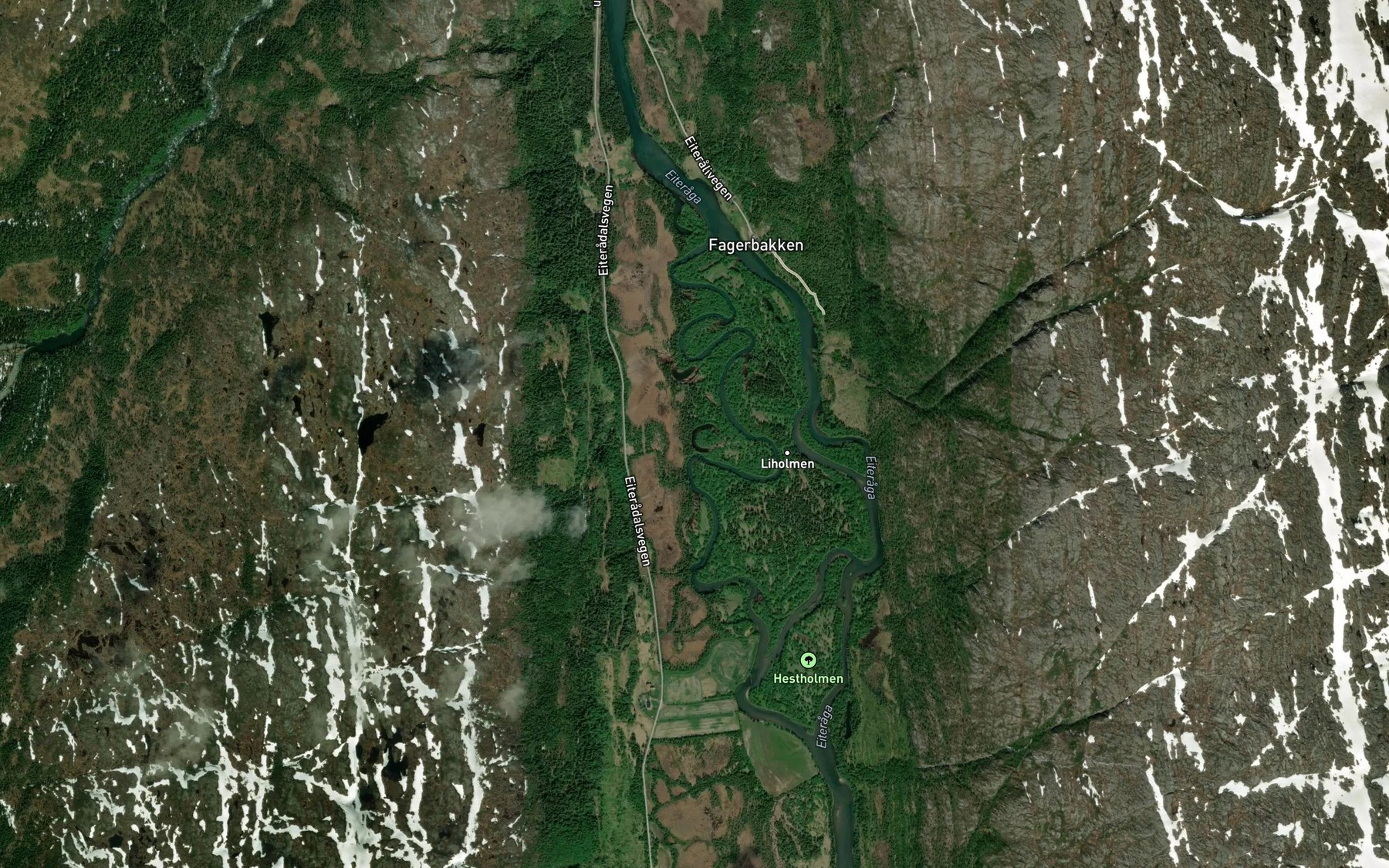 Satellite map of the Kroktjonna