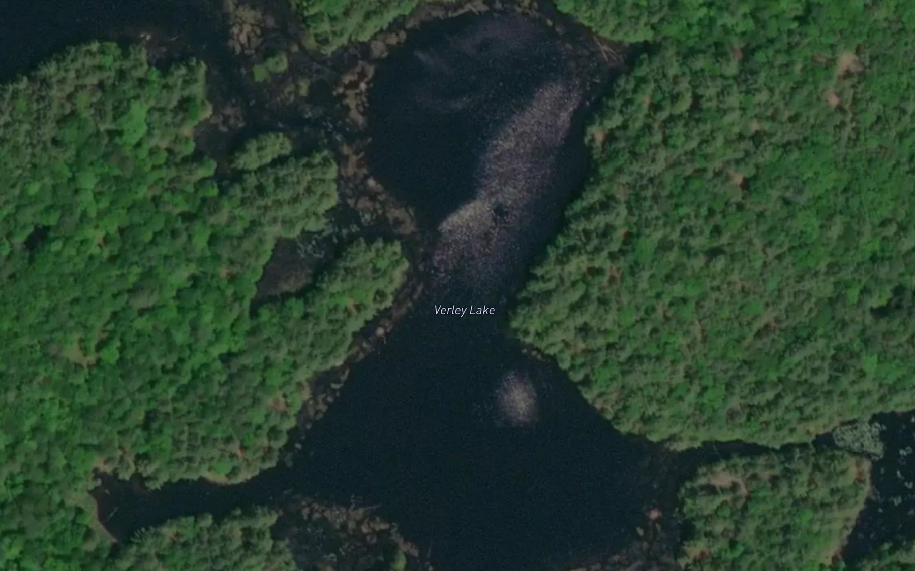 Satellite map of the Verley Lake