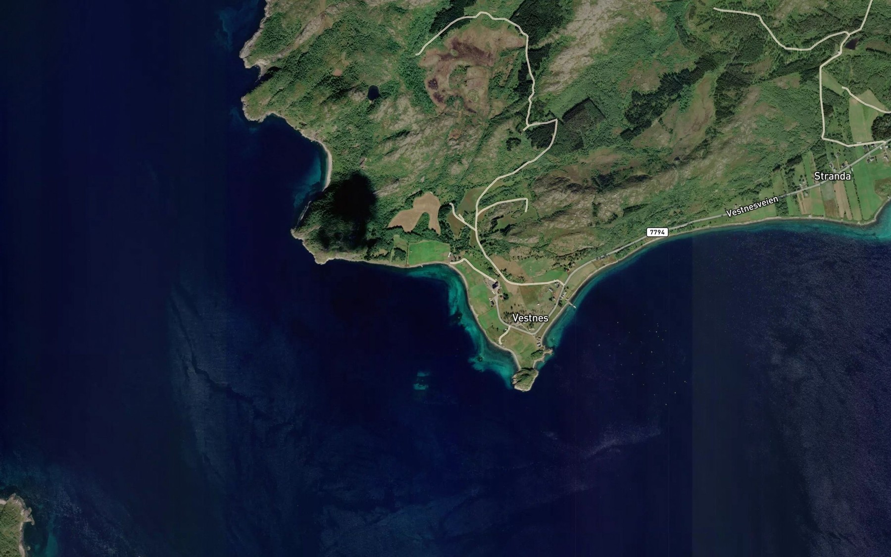 Satellite map of the Silsandbukta