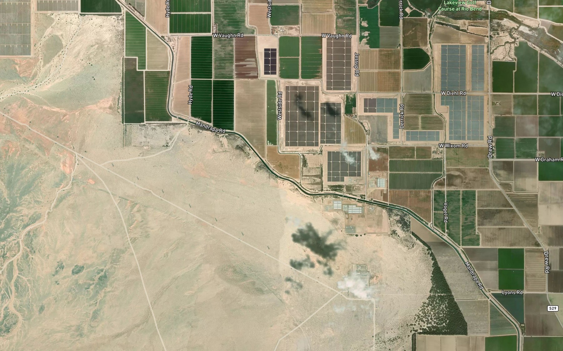 Satellite map of the Dixie Drain Three-B