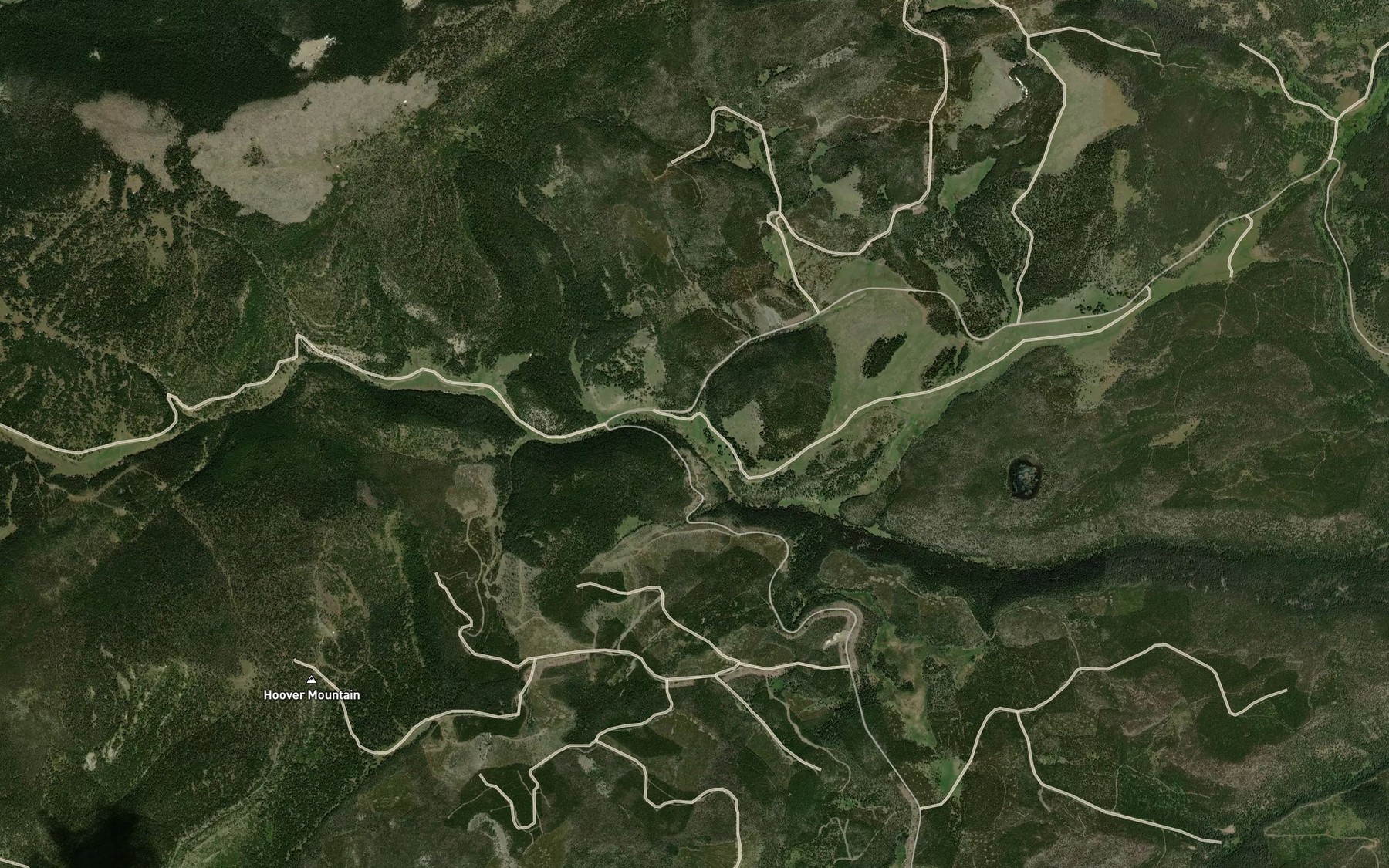 Satellite map of the Big Hill Creek