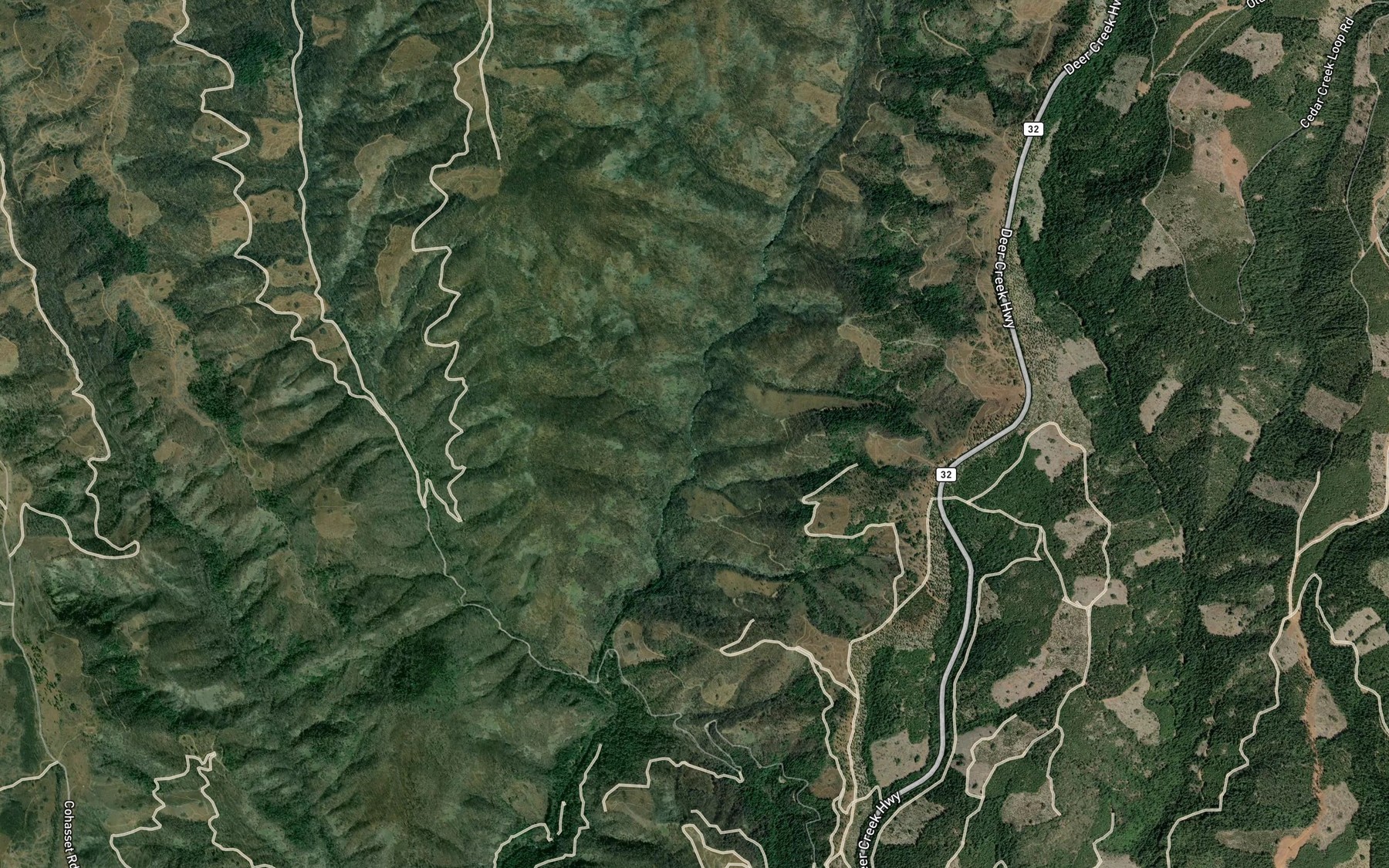 Satellite map of the Little Bear Creek