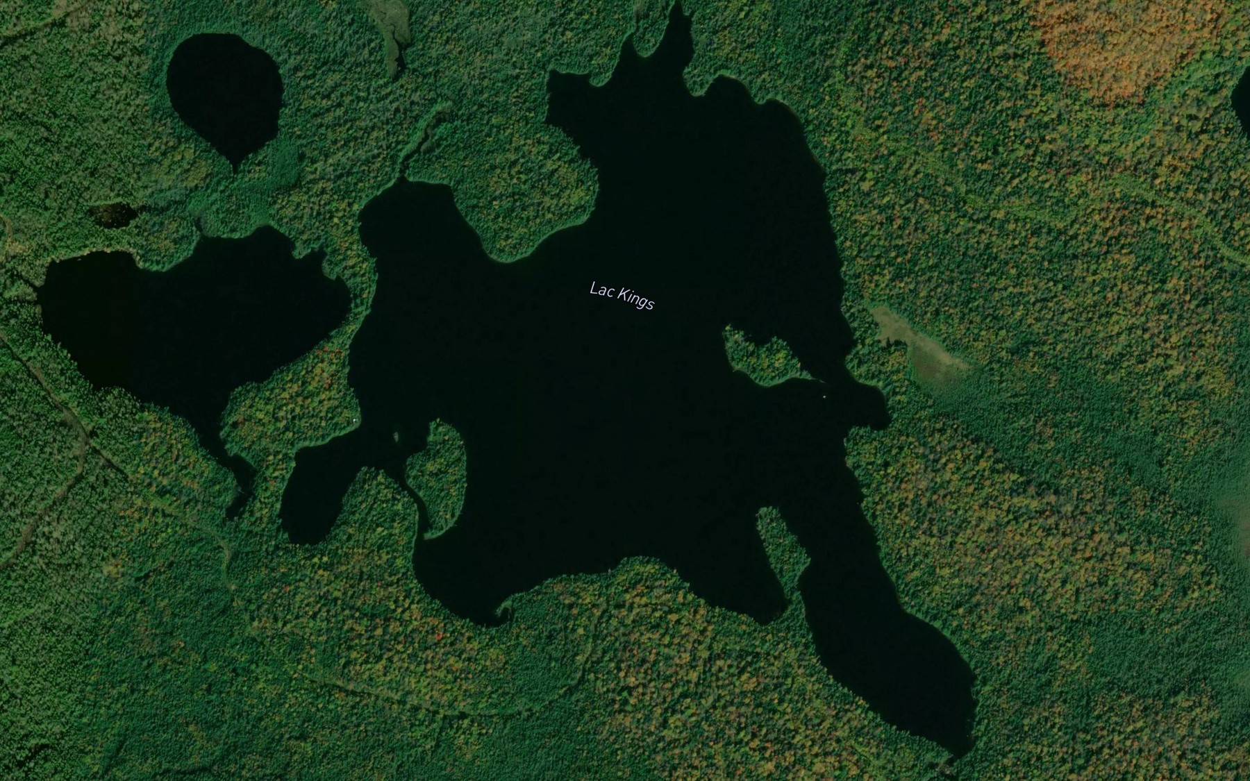 Satellite map of the Lac Kings
