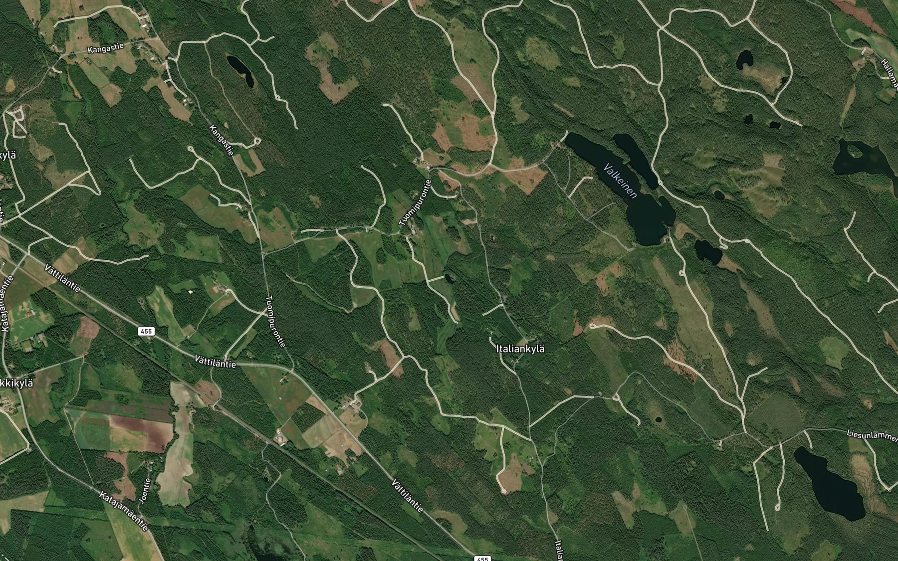 Satellite map of the Haukilampi