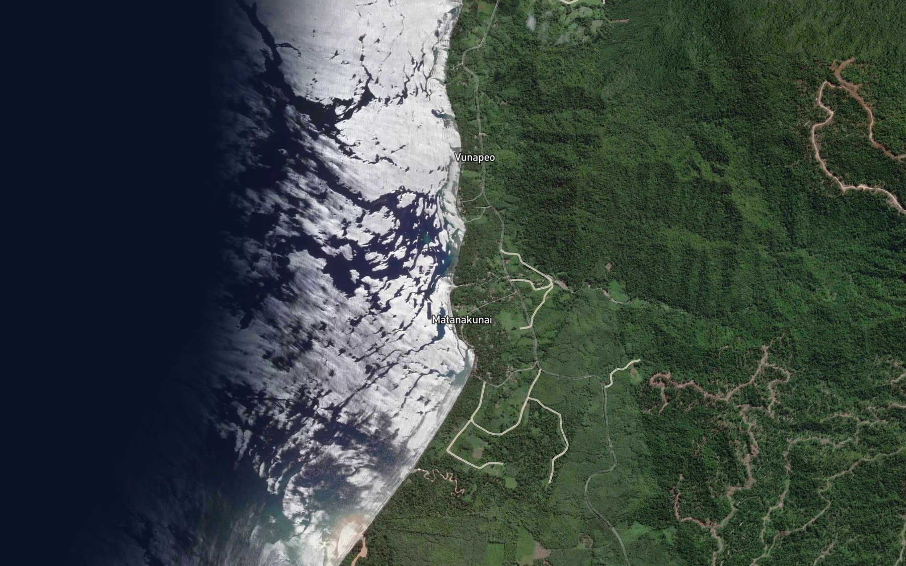 Satellite map of the Matalaili River