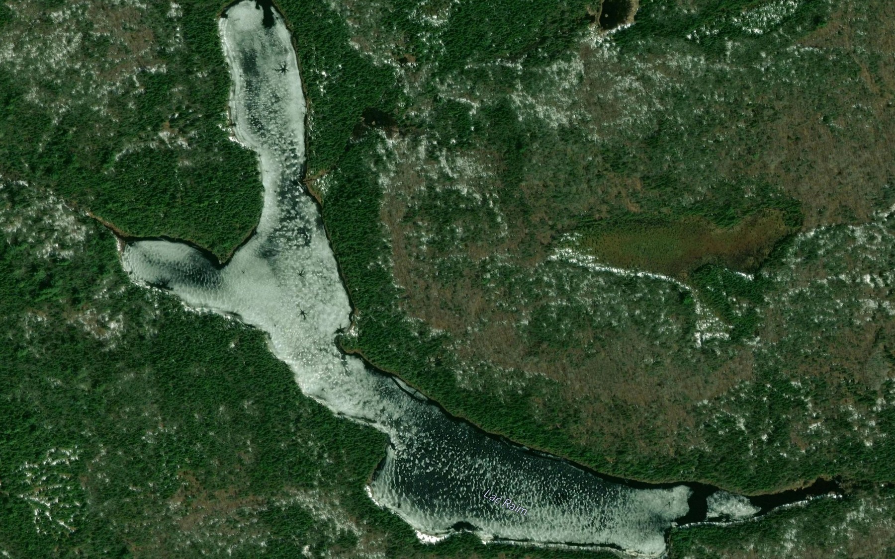 Satellite map of the Lac Raim