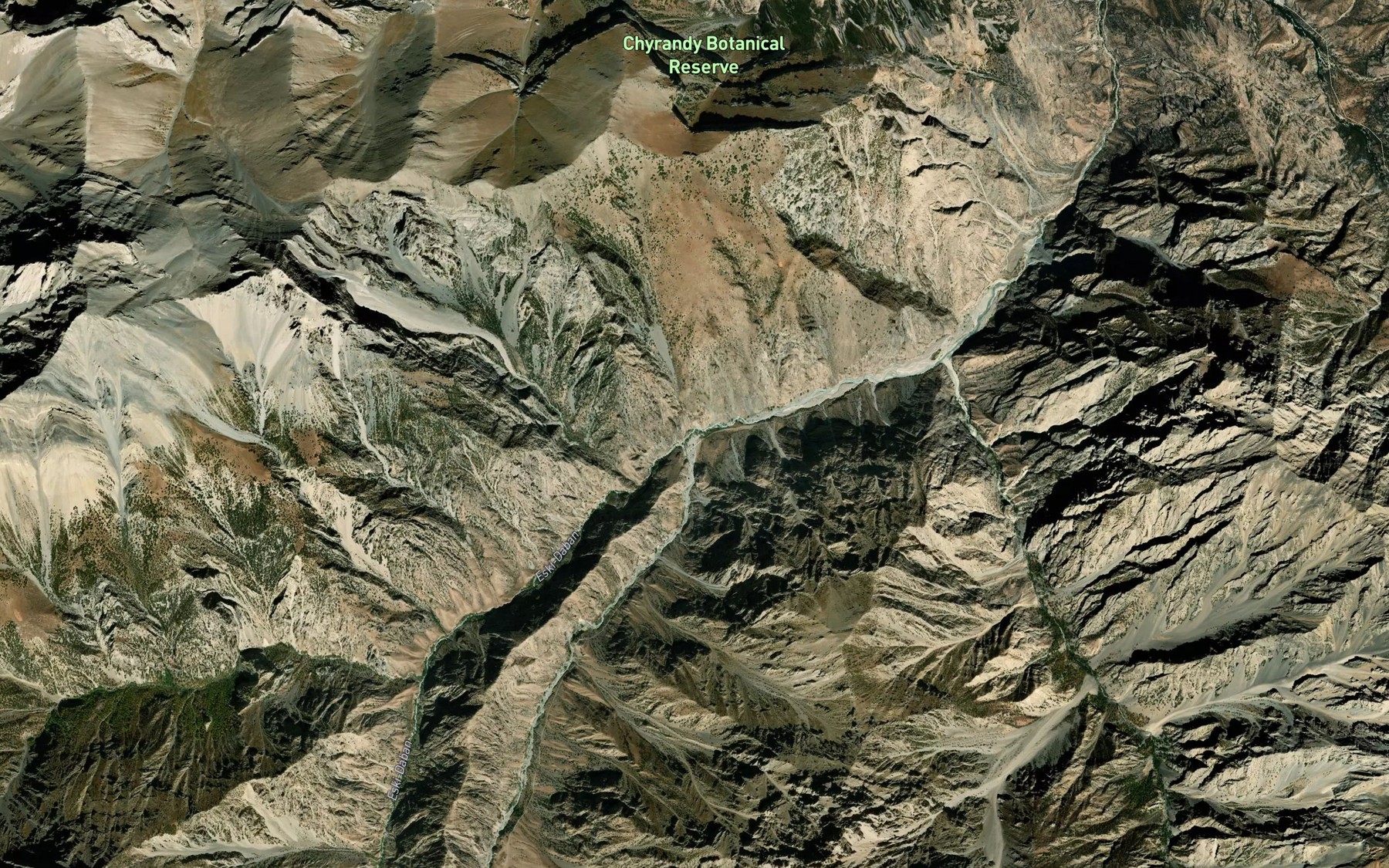 Satellite map of the Eki-Daban