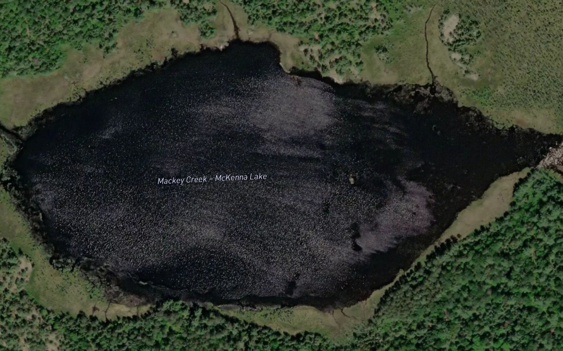 Satellite map of the McKenna Lake