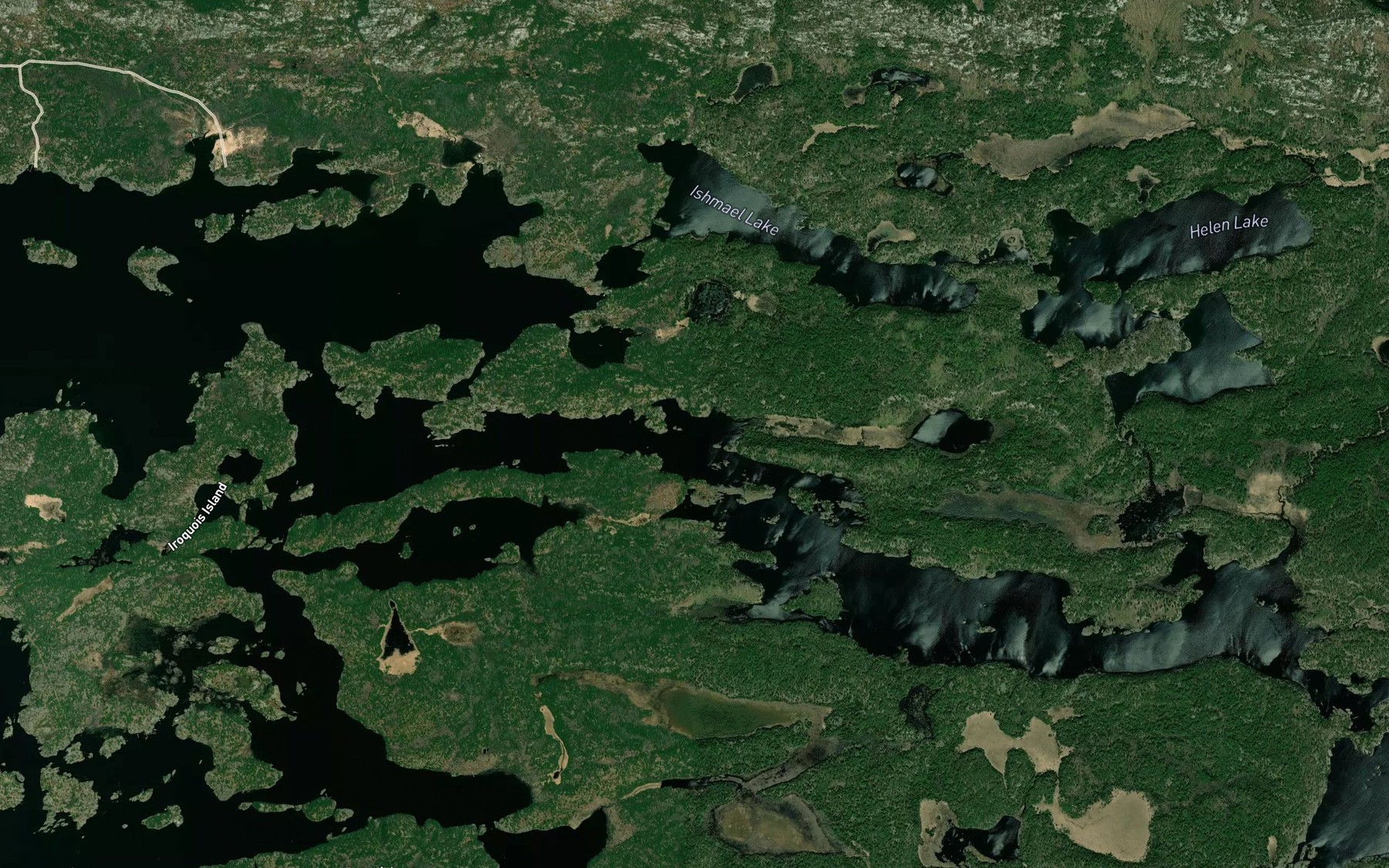 Satellite map of the Lunge Bay